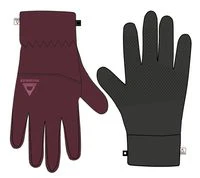 Daytrip Polar Fleece Touch Screen Gloves - Wine - Image 6