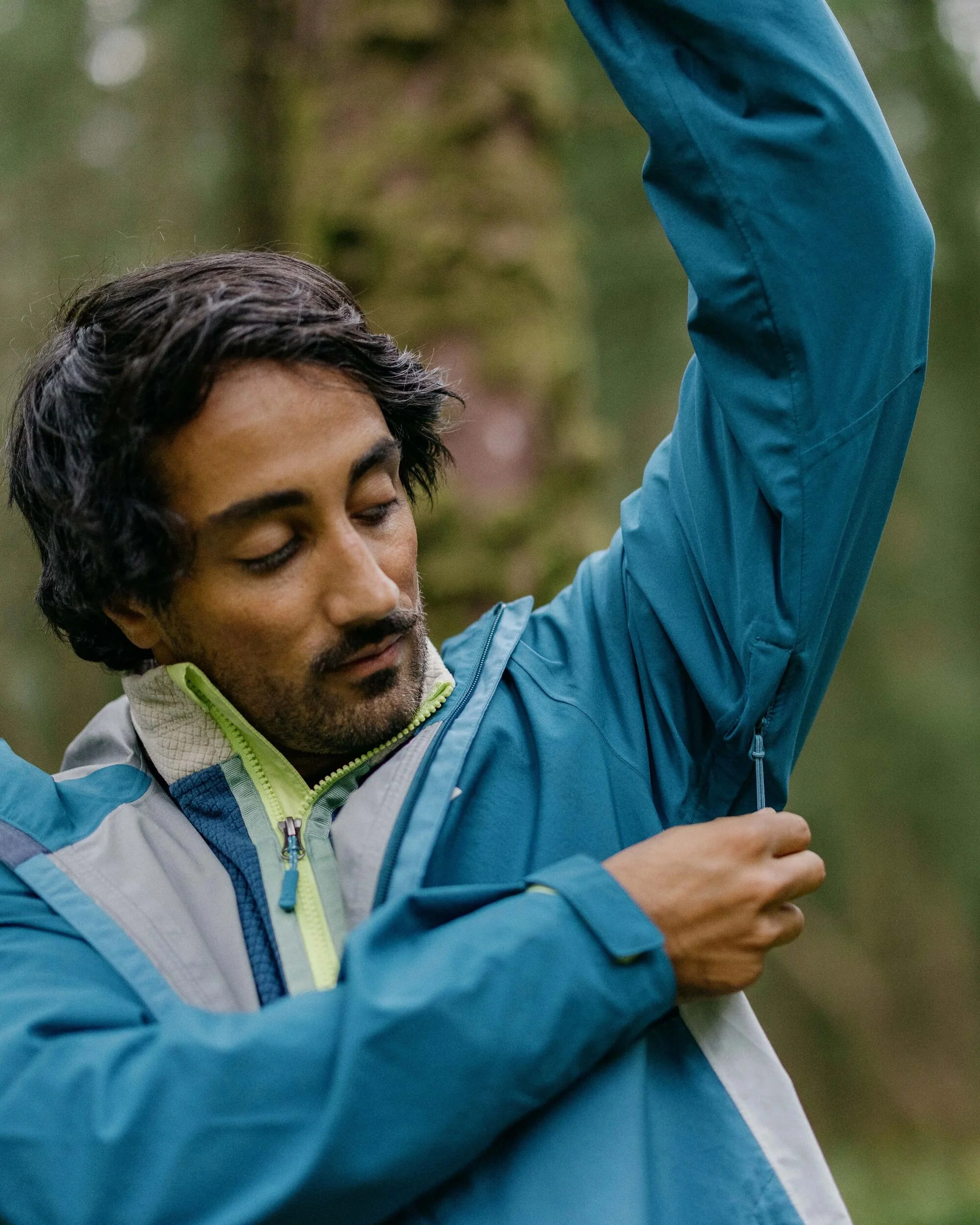 Downpour Waterproof Jacket - Tidal Blue/Blue Steel - Image 5