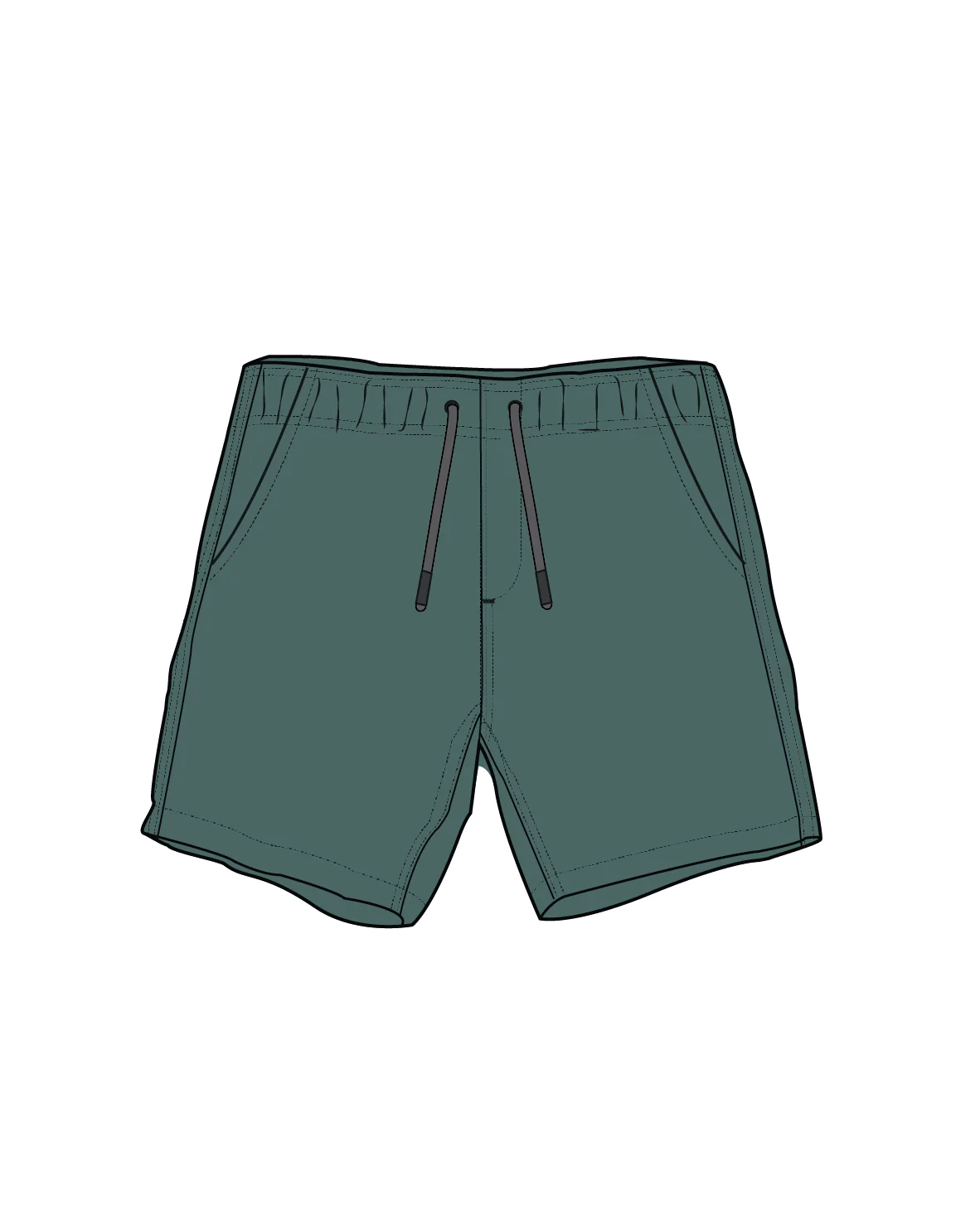 Drifter Cotton Linen Blend Short - Deep Ocean - Image 9