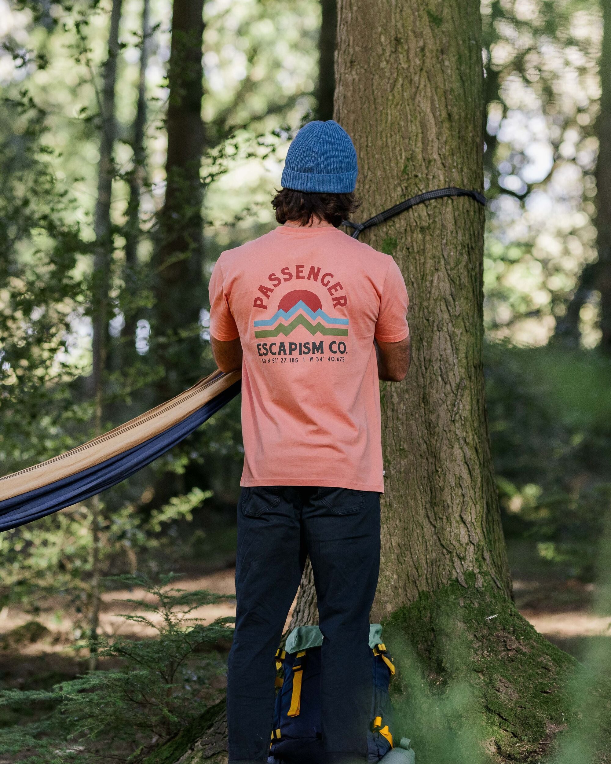 Dumont Organic Relaxed Fit T-Shirt - Tawny Peach - Image 3