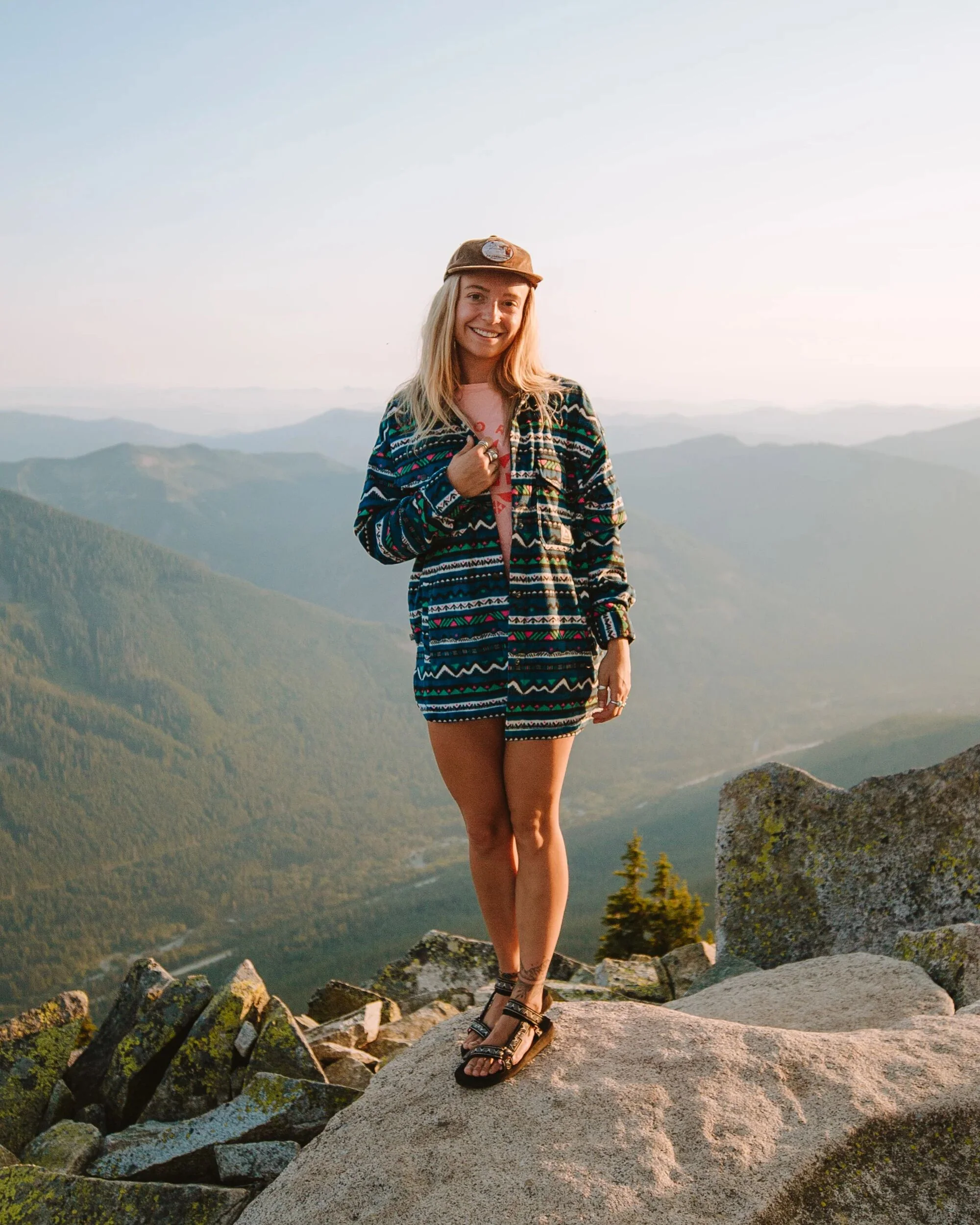 East Polar Fleece Shirt - Mountain Geo Tidal Blue