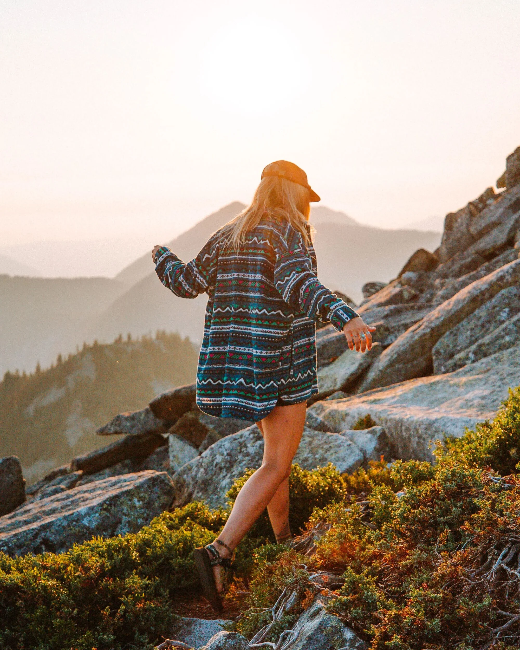 East Polar Fleece Shirt - Mountain Geo Tidal Blue - Image 3