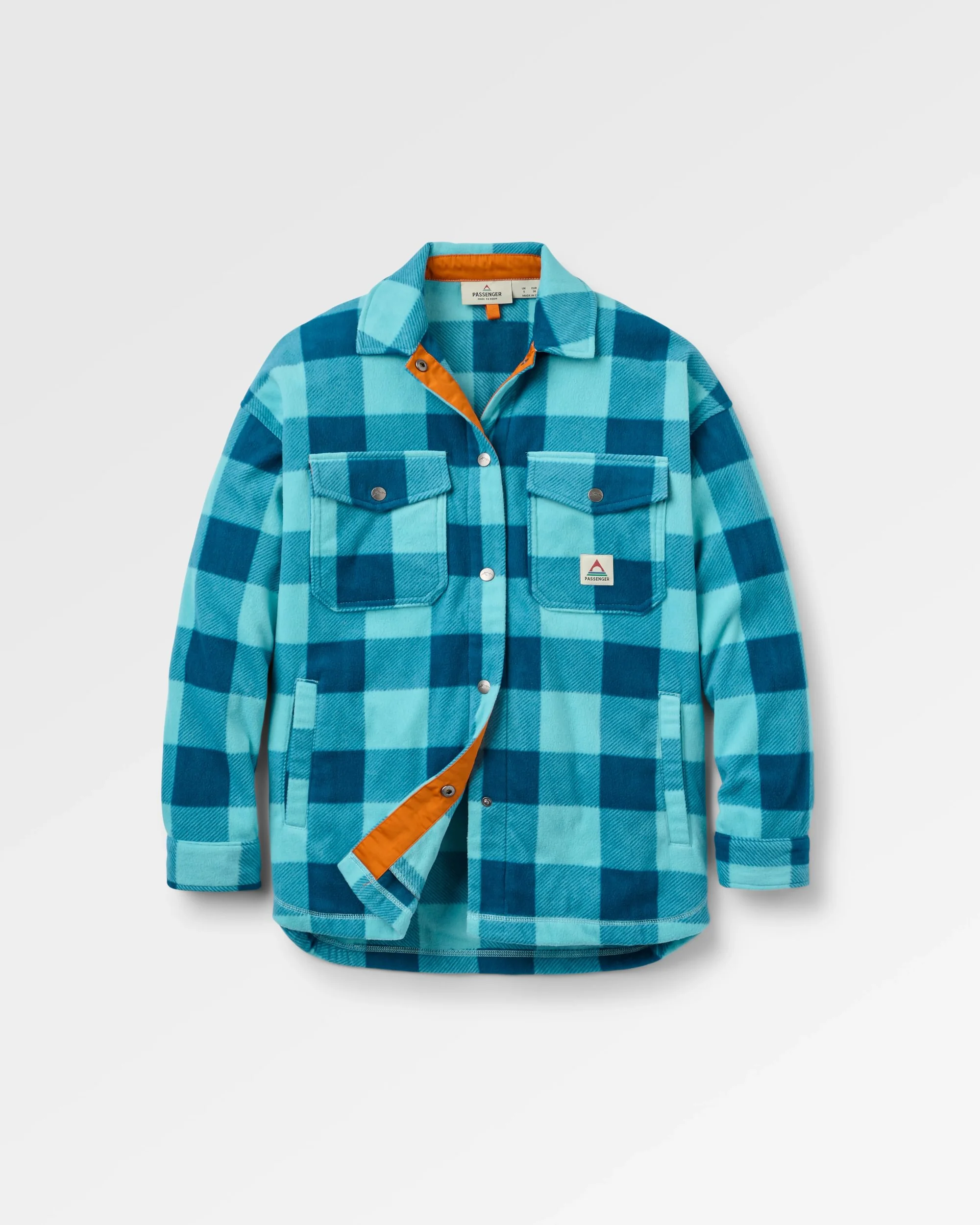 East Polar Fleece Shirt - Retro Blue Check