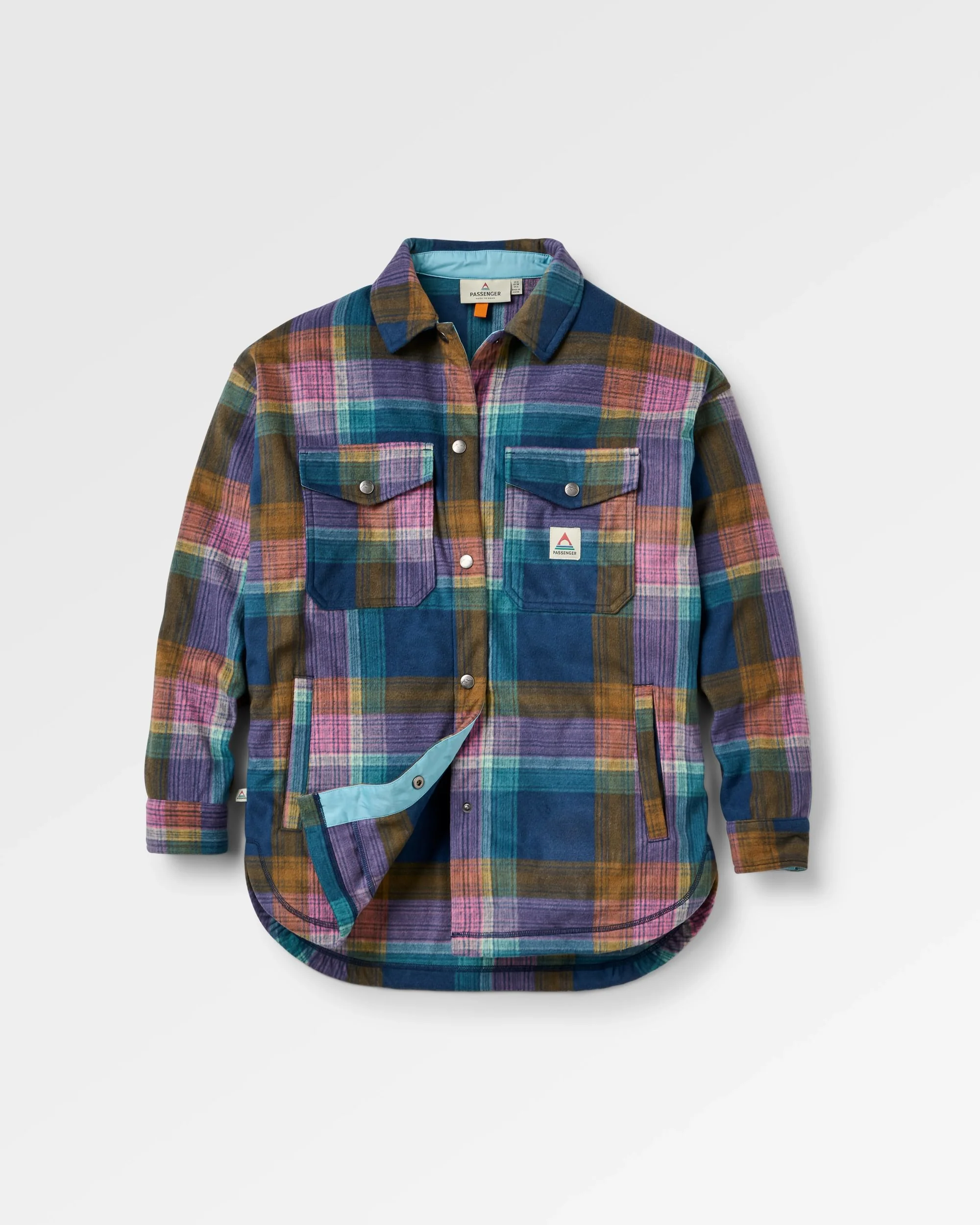 East Polar Fleece Shirt - Rich Navy Multi Check