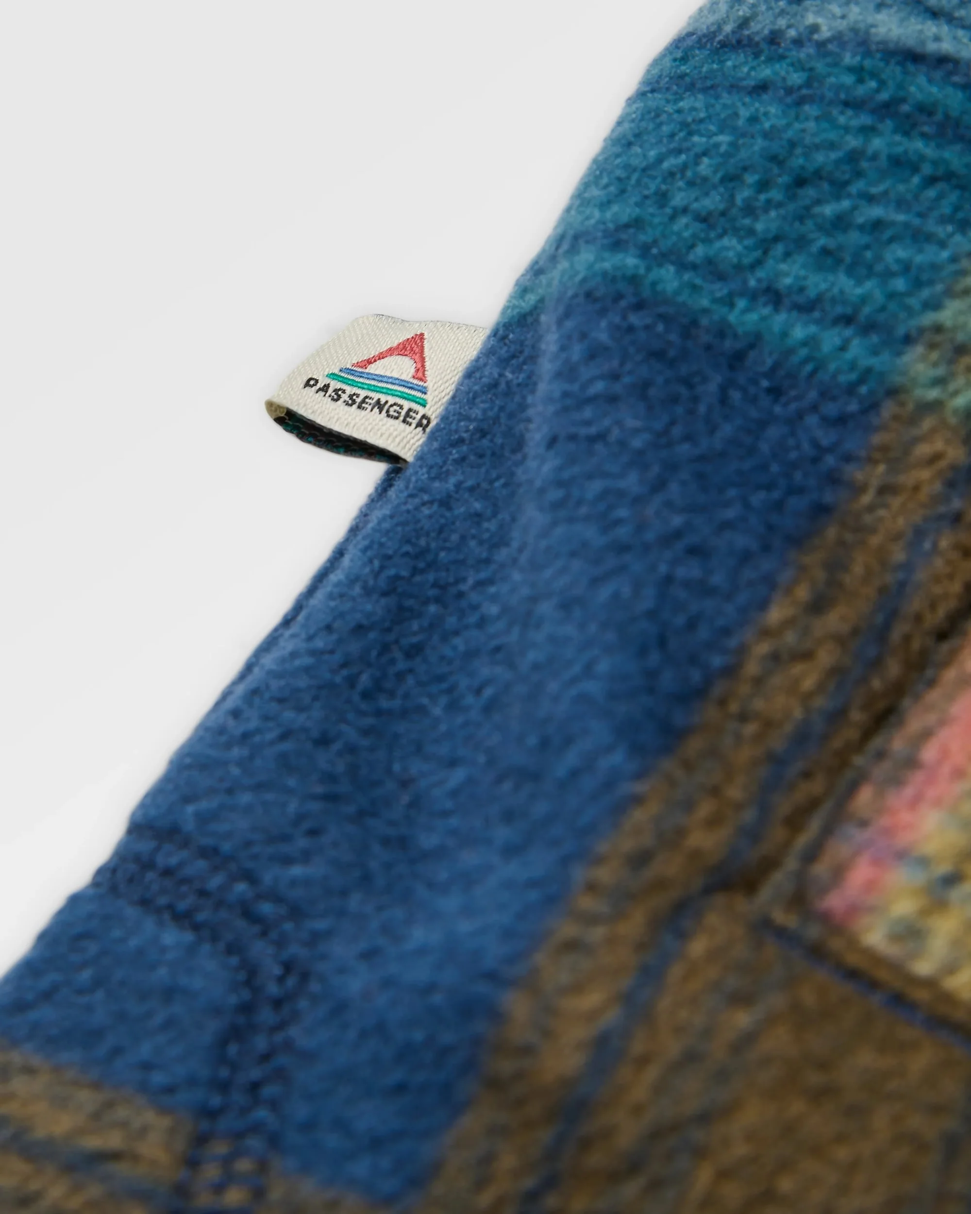 East Polar Fleece Shirt - Rich Navy Multi Check - Image 7