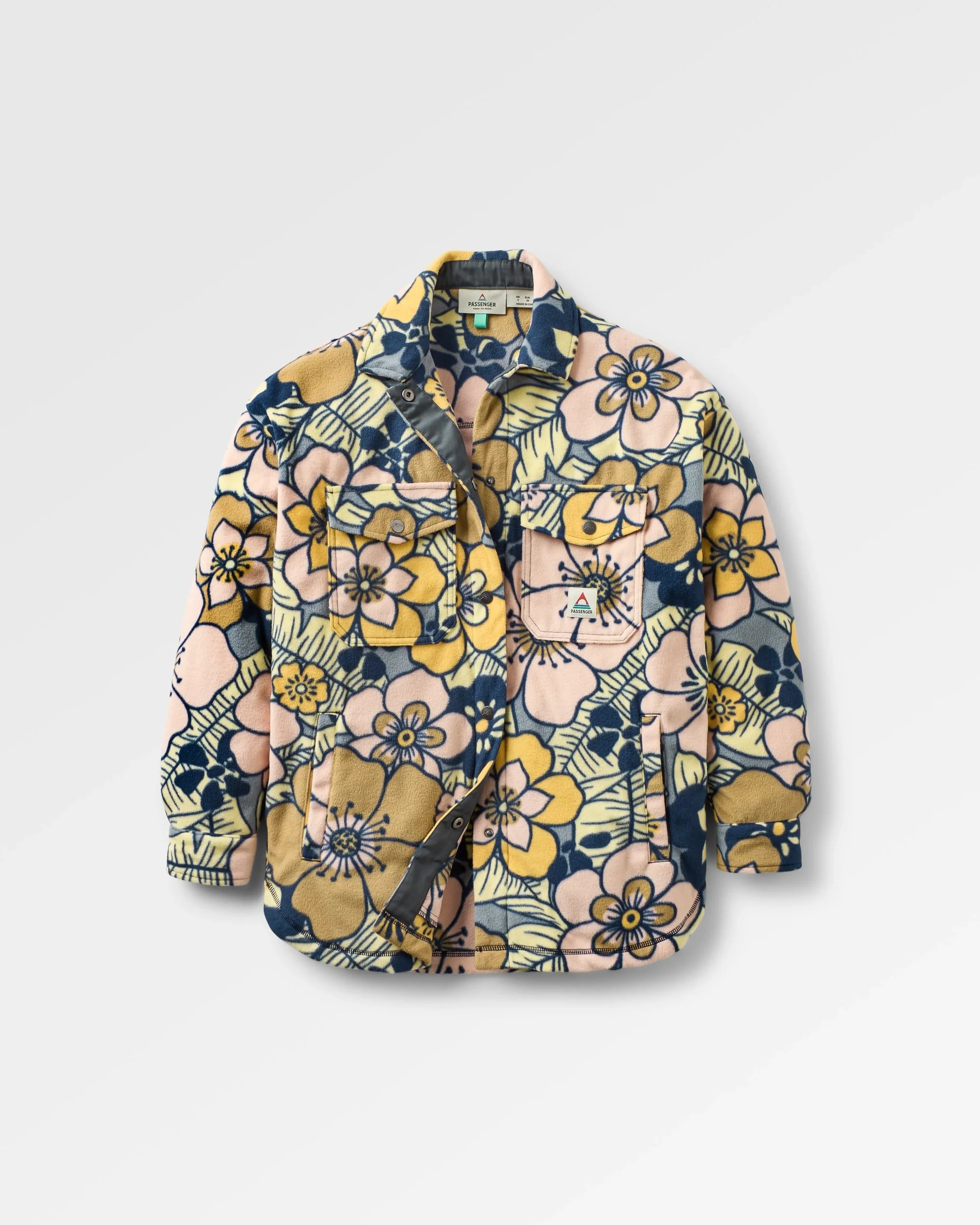 East Polar Fleece Shirt - Vintage Floral Sunlight - Image 2