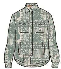 East Polar Fleece Shirt - Vintage Patchwork Pistachio - Image 10