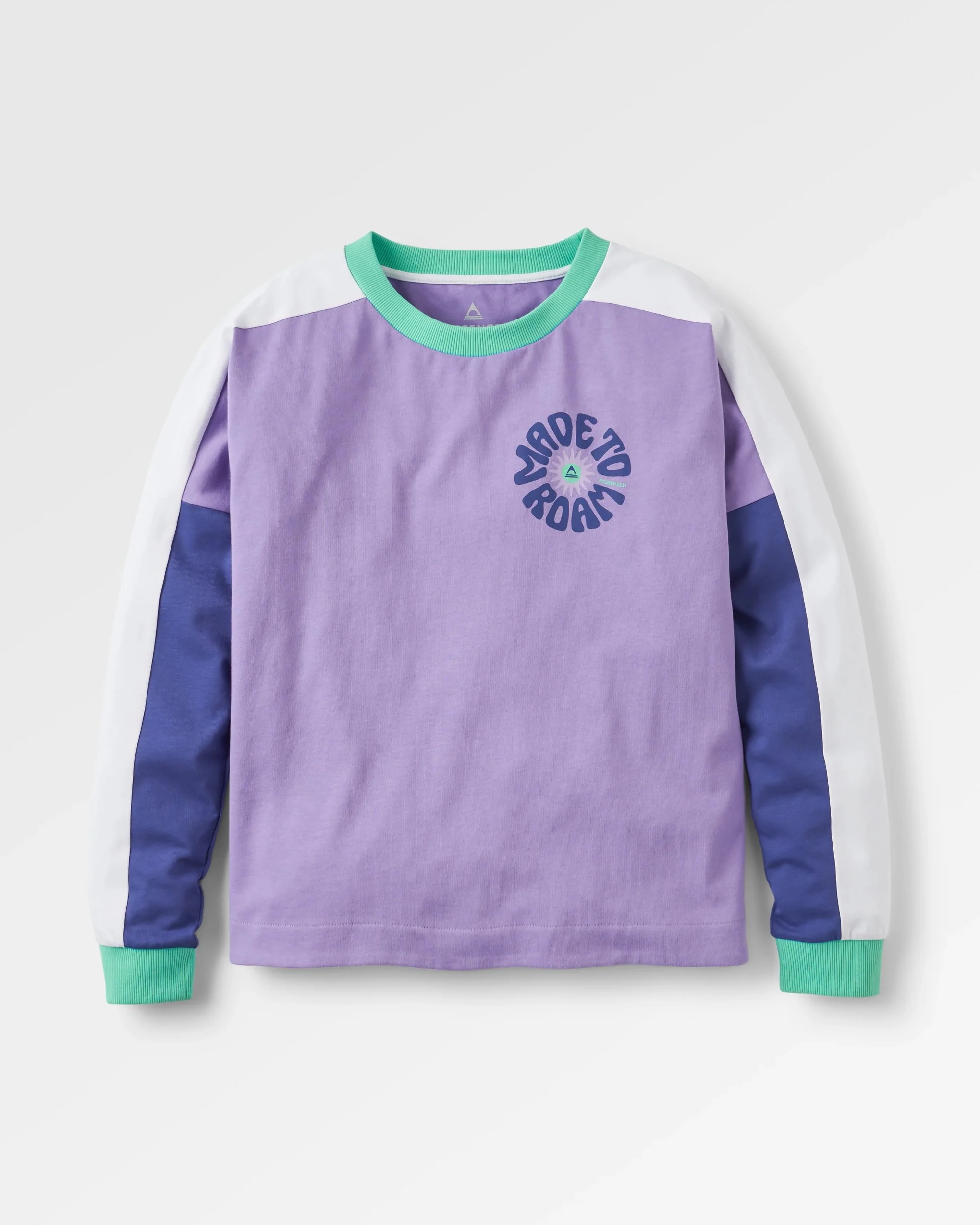 Easy Days Organic Cotton LS T-Shirt - Retro Purple - Image 2