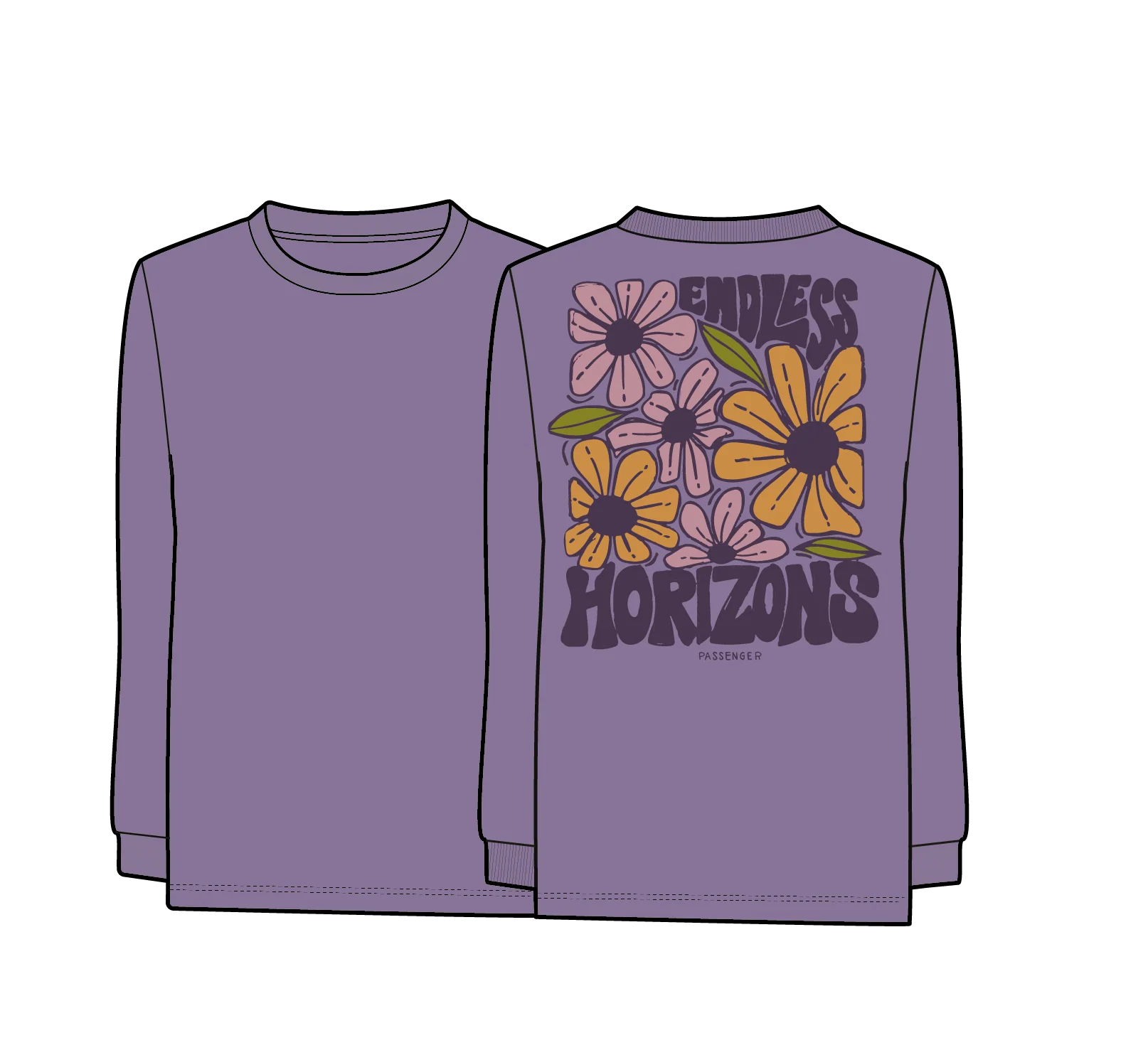 Endless Horizons LS T-Shirt - Purple Haze - Image 7