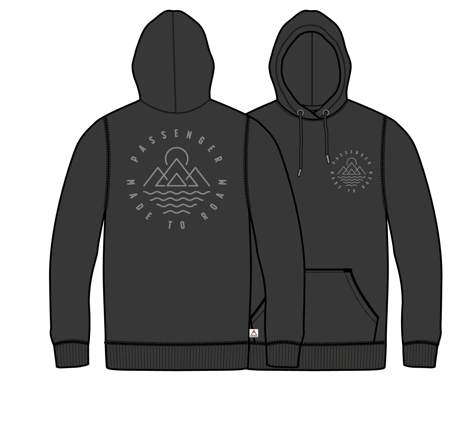 Escapism Regular Fit Hoodie - Black - Image 9
