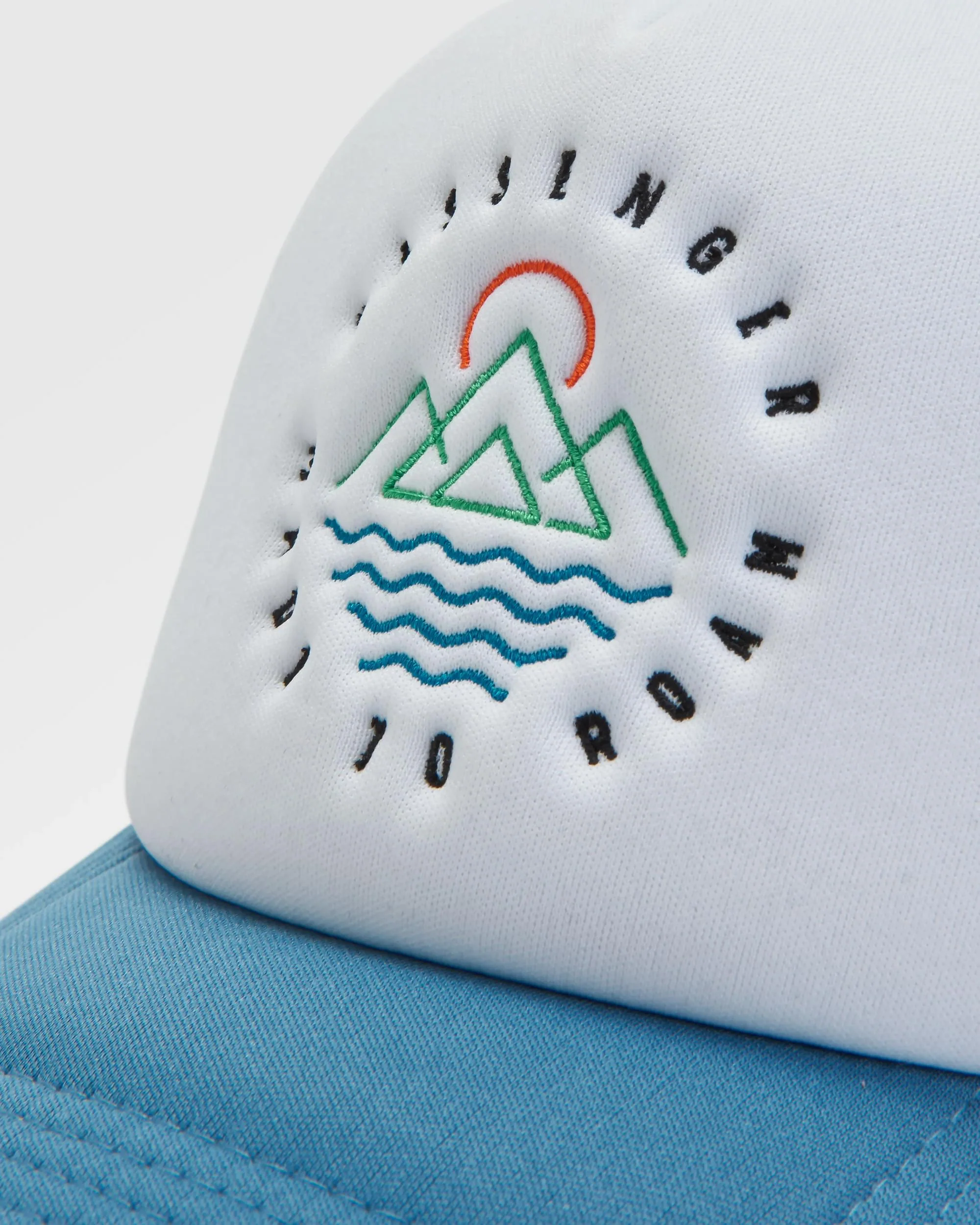 Escapism Snapback Trucker Cap - Black/Moonlight Blue - Image 3