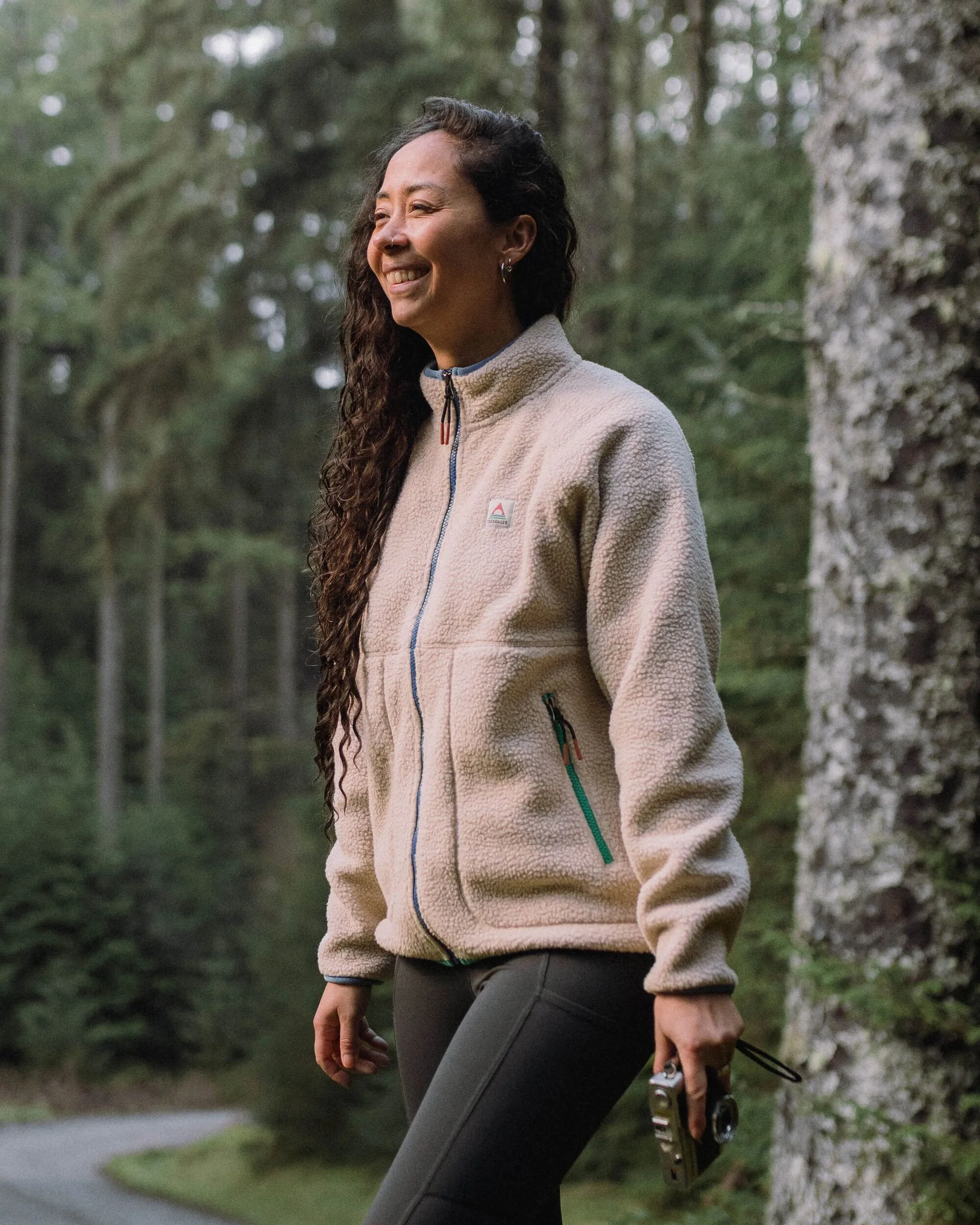 Fairbanks Full Zip Sherpa Fleece - Oatmeal - Image 3