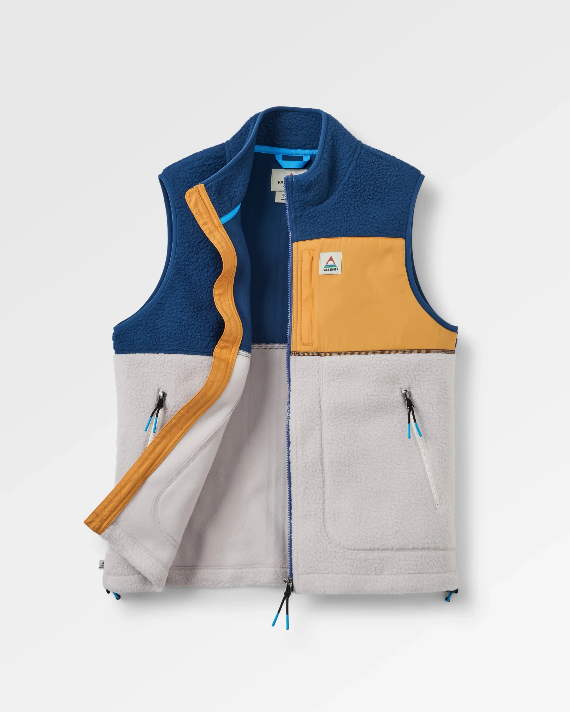 Fairbanks Sherpa Gilet - Dark Denim/Vintage White