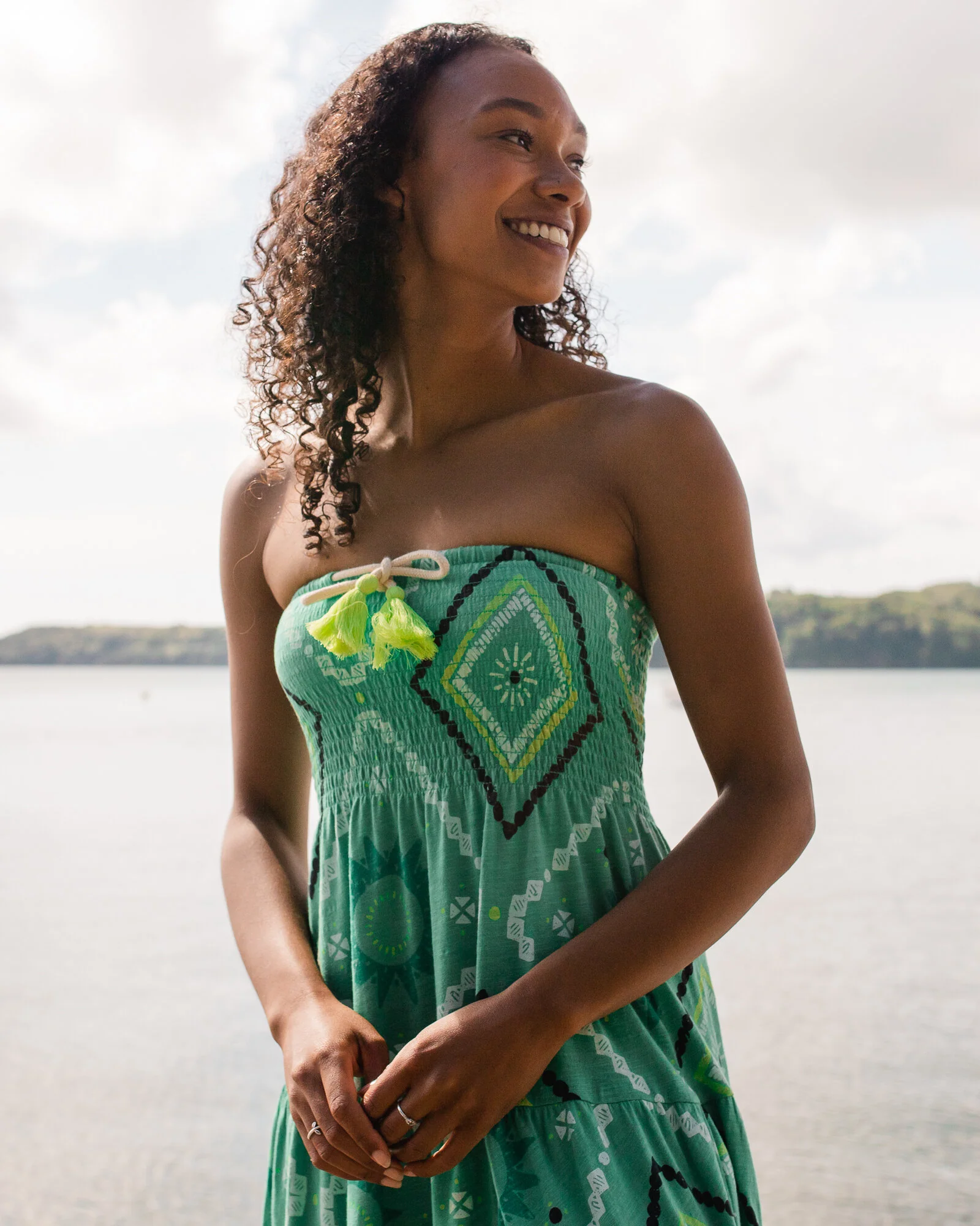 Fareway Maxi Skirt - Sunburst Green Spruce - Image 2