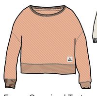 Fauna Organic Cotton Textured Sweatshirt - Apricot - Image 7