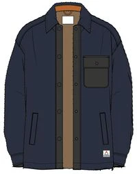 Firelight Sherpa Lined Overshirt - Rich Navy - Image 8