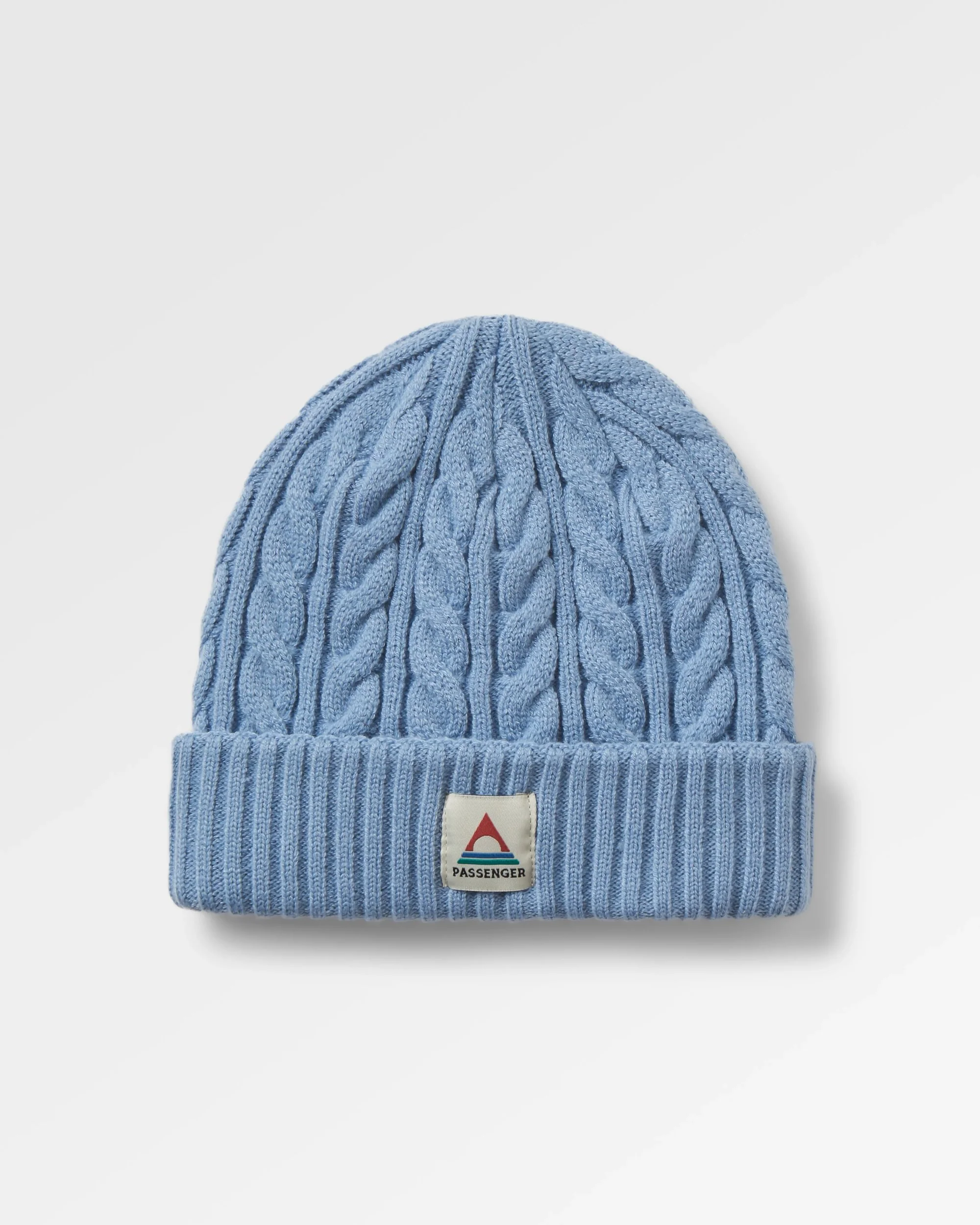 Fireside Cable Knit Beanie - Faded Denim