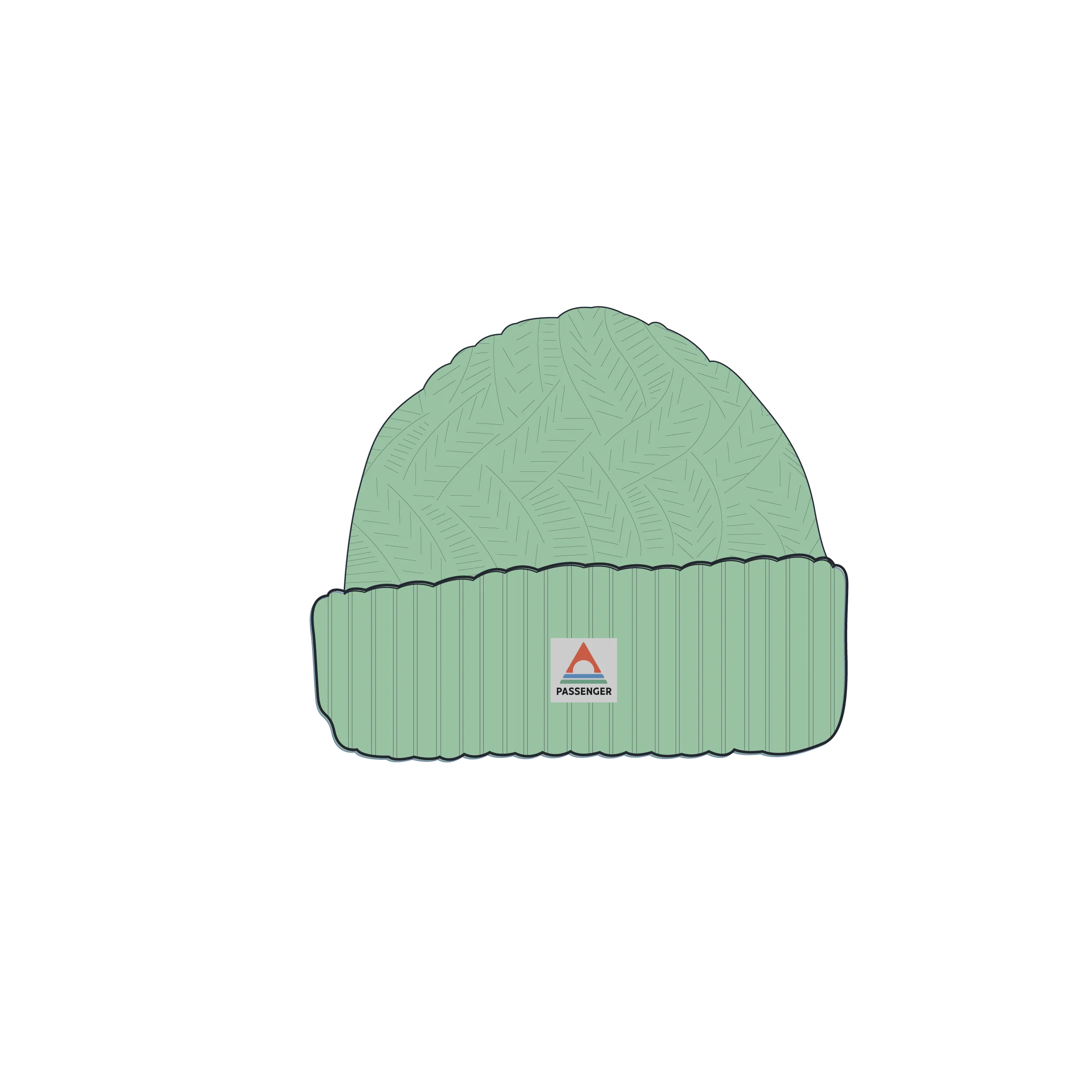 Fireside Cable Knit Beanie - Seafoam - Image 5