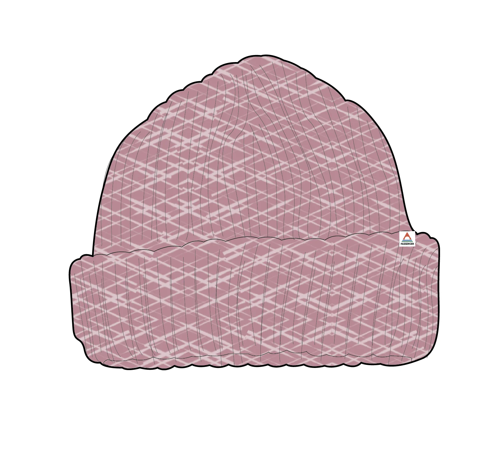 Fisherman Marl Beanie - Pink Haze - Image 10