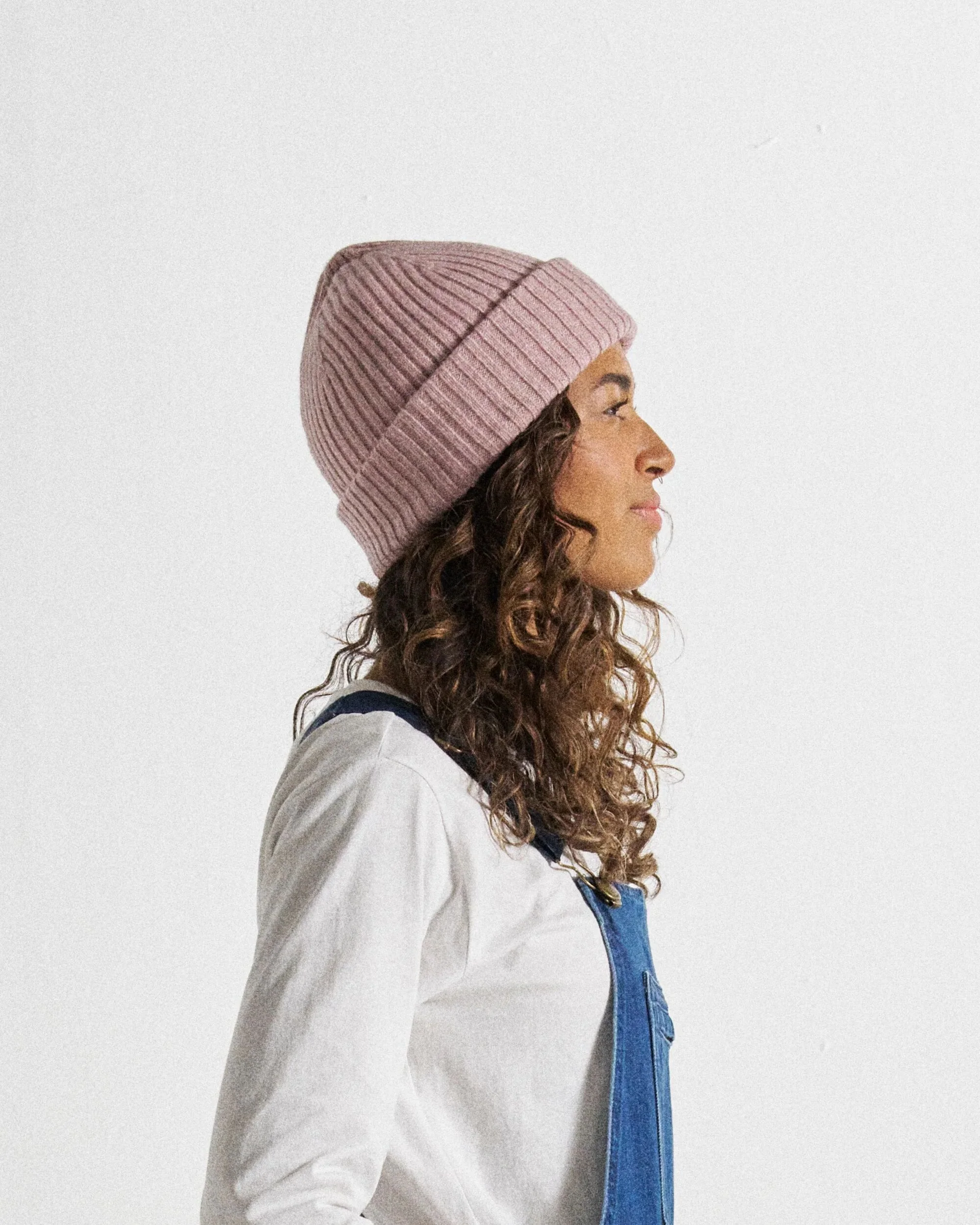 Fisherman Marl Beanie - Pink Haze - Image 4