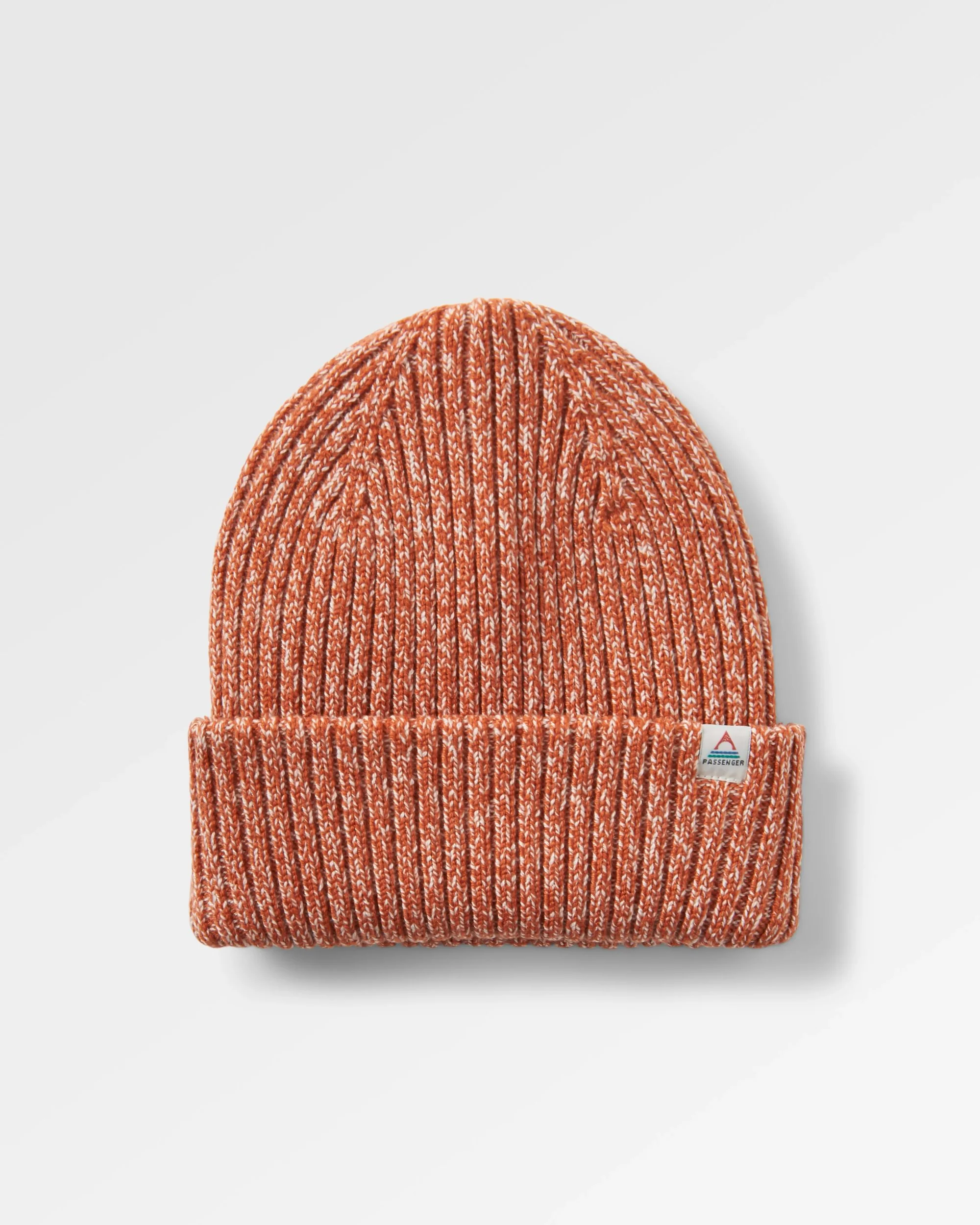 Fisherman Marl Beanie - Burnt Orange - Image 2