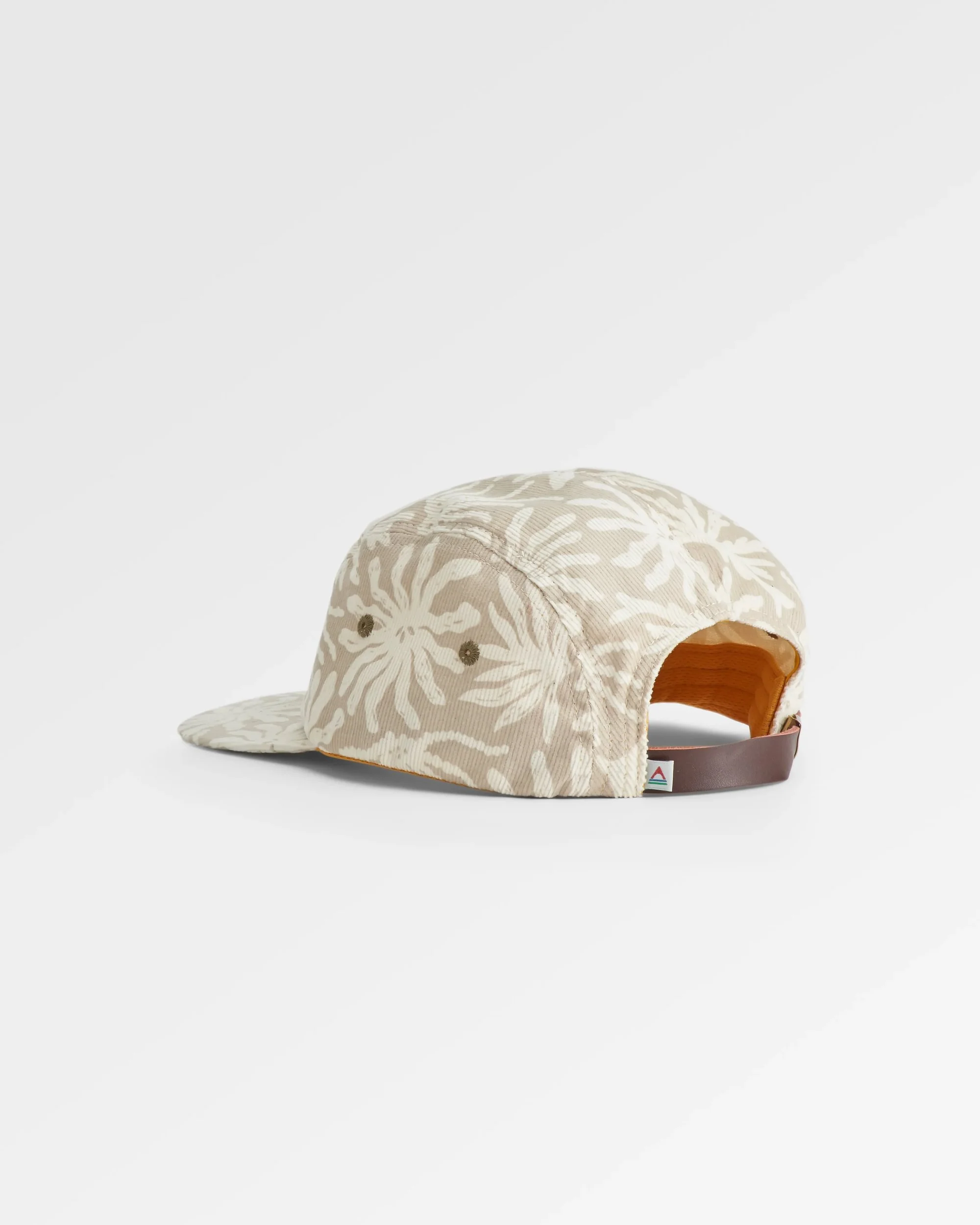 Fixie Cord 5 Panel Cap - Golden Spice/ Seaweed Pebble Grey - Image 5