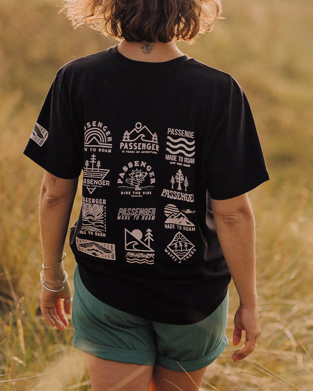 Float Oversized T-Shirt - True Black - Image 3