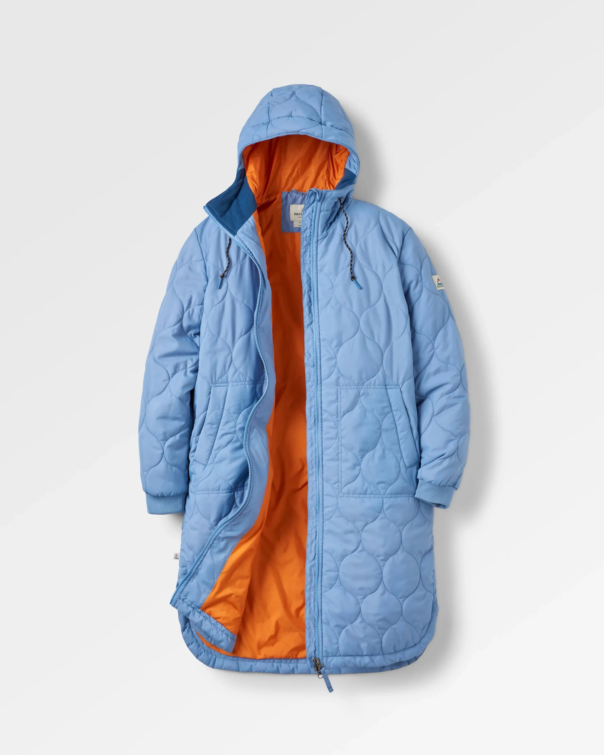 Flora Long Insulated Parka - Faded Denim