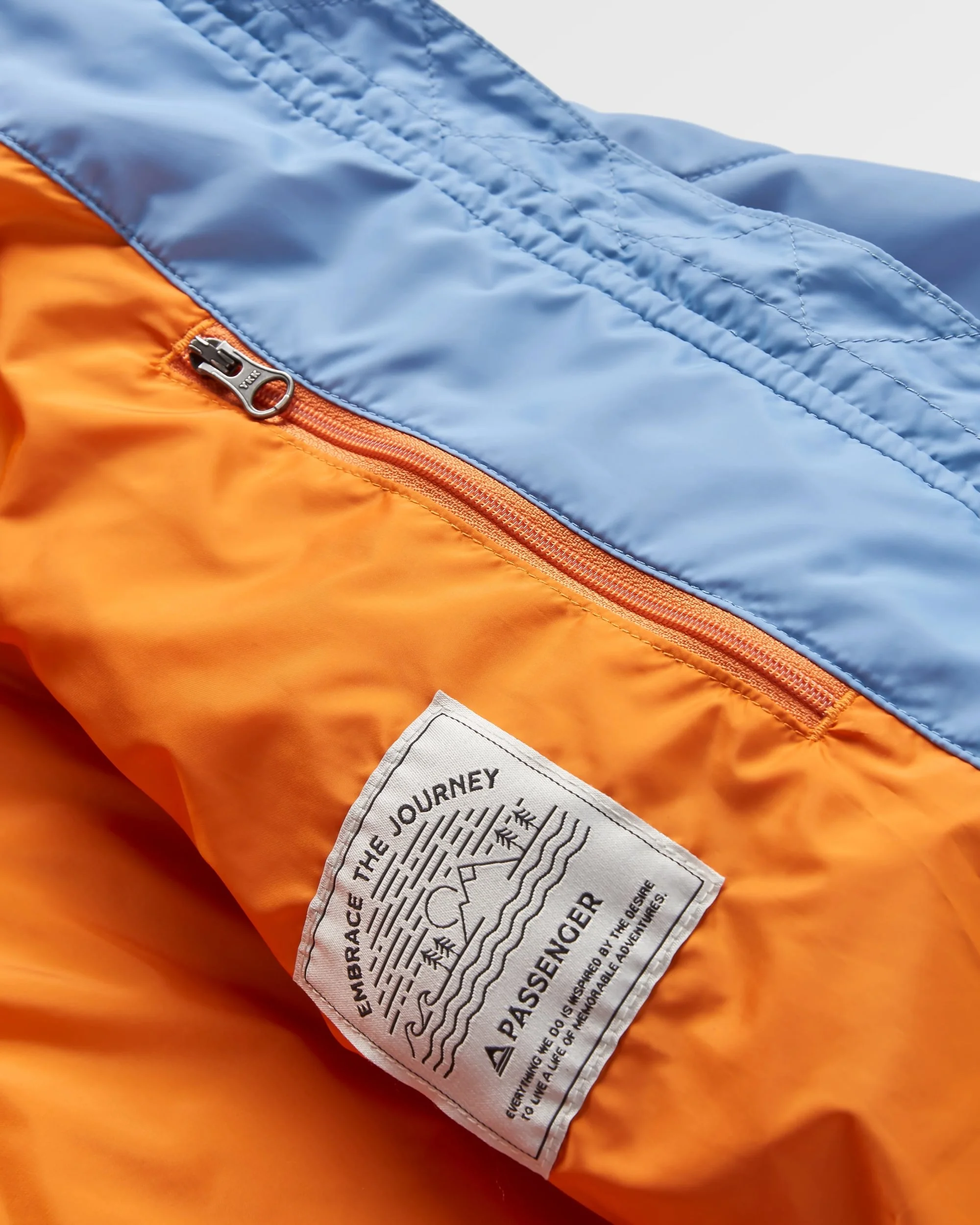 Flora Long Insulated Parka - Faded Denim - Image 2
