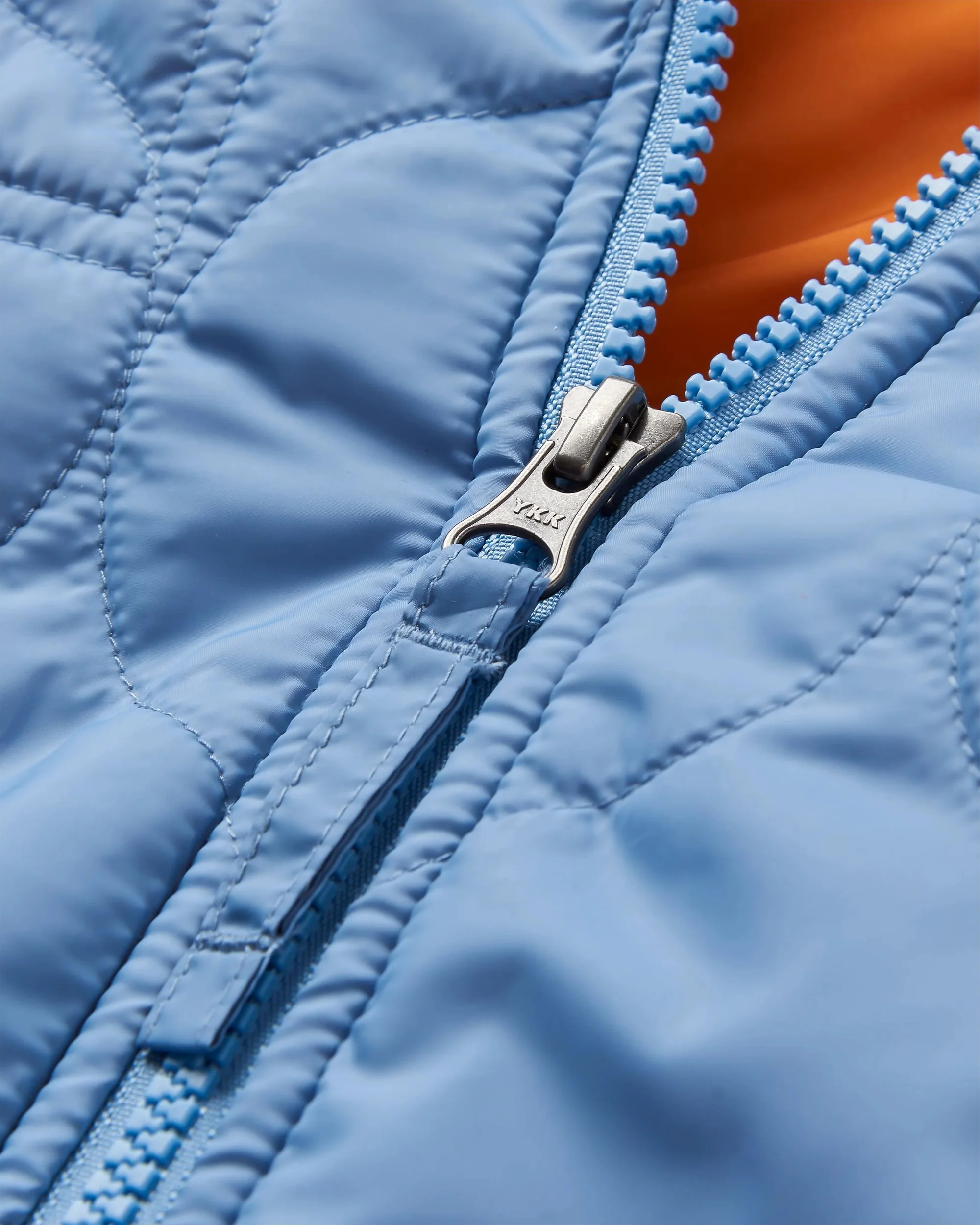 Flora Long Insulated Parka - Faded Denim - Image 4