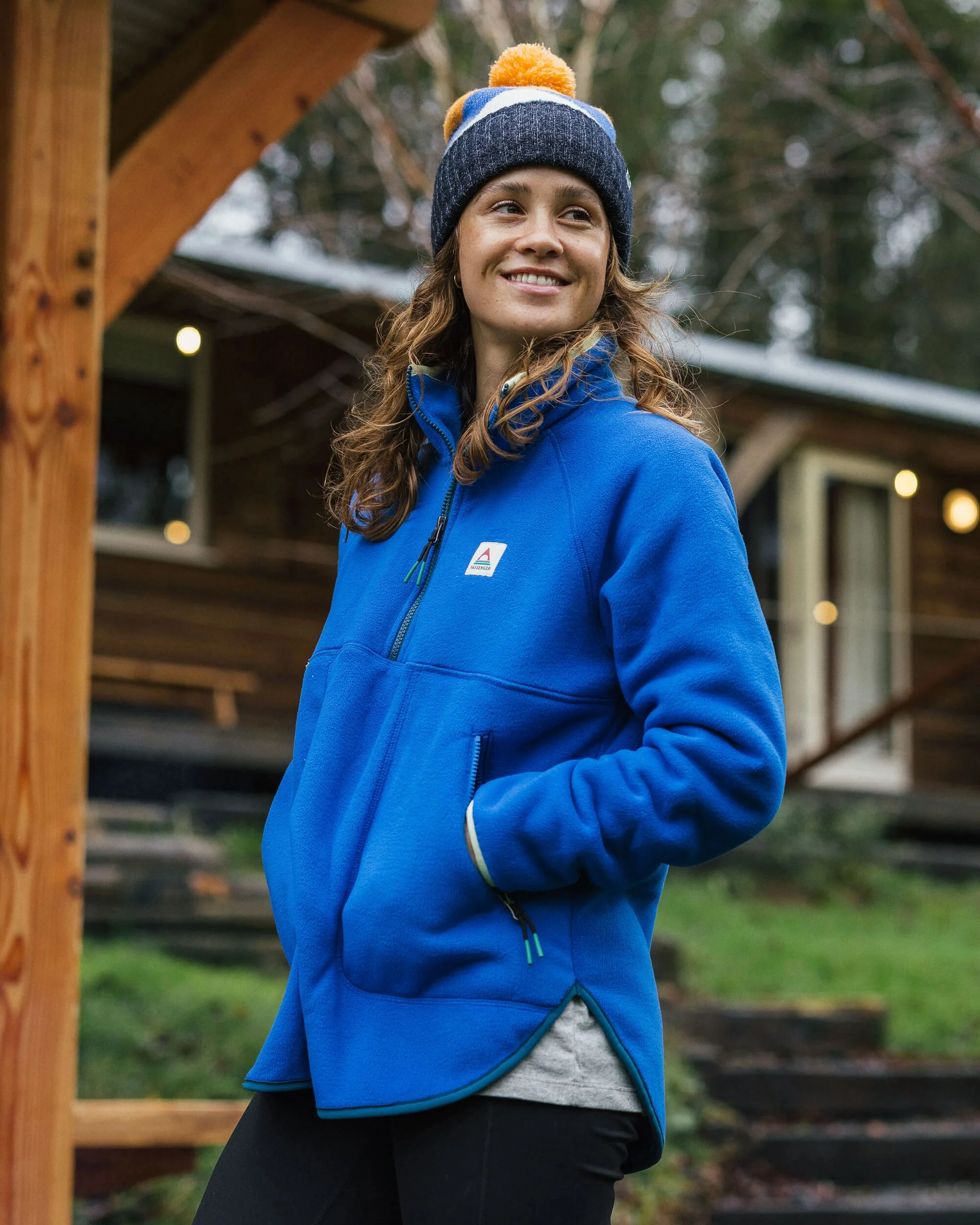 Folksy Sherpa Fleece - Azure Blue
