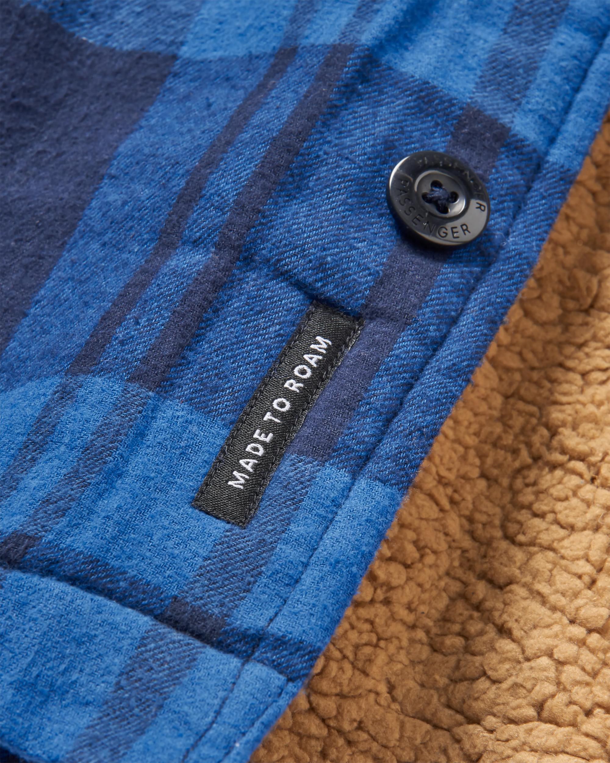 Freestyle Sherpa-Lined Overshirt - True Blue - Image 9