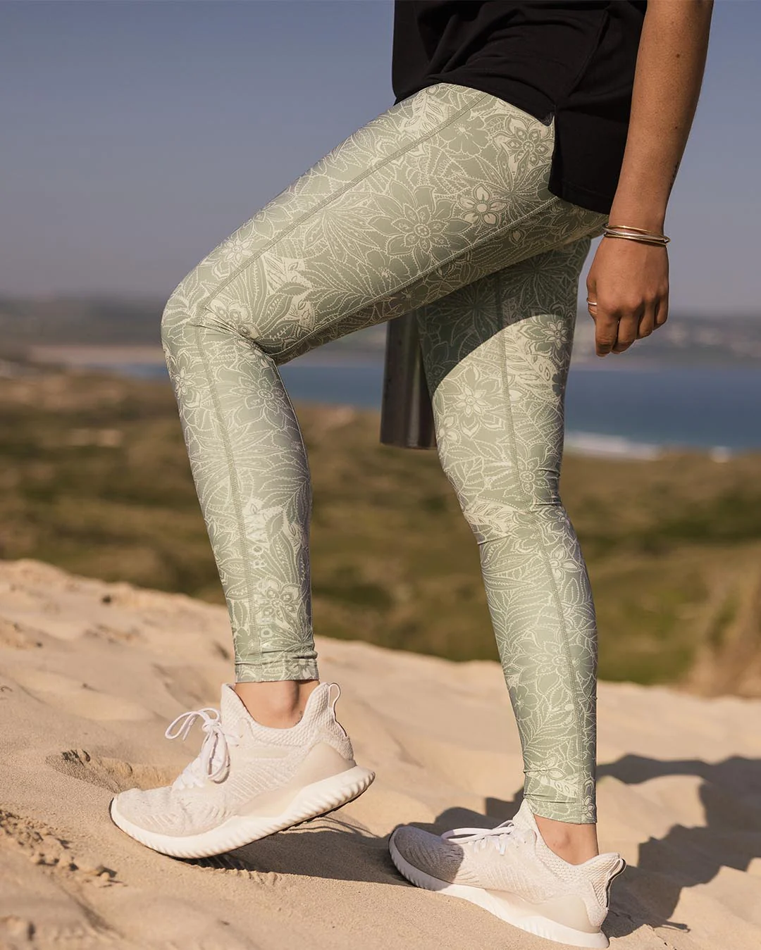 Fresh Air Leggings - Pistachio Floral