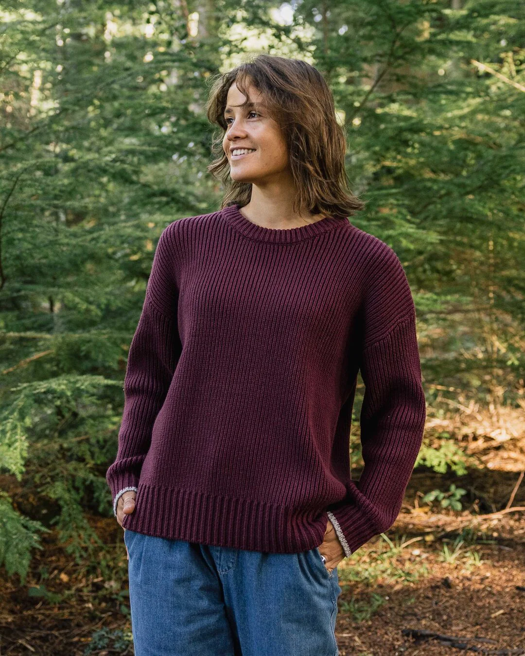 Gondwana Classic Knitted Jumper - Wine - Image 4