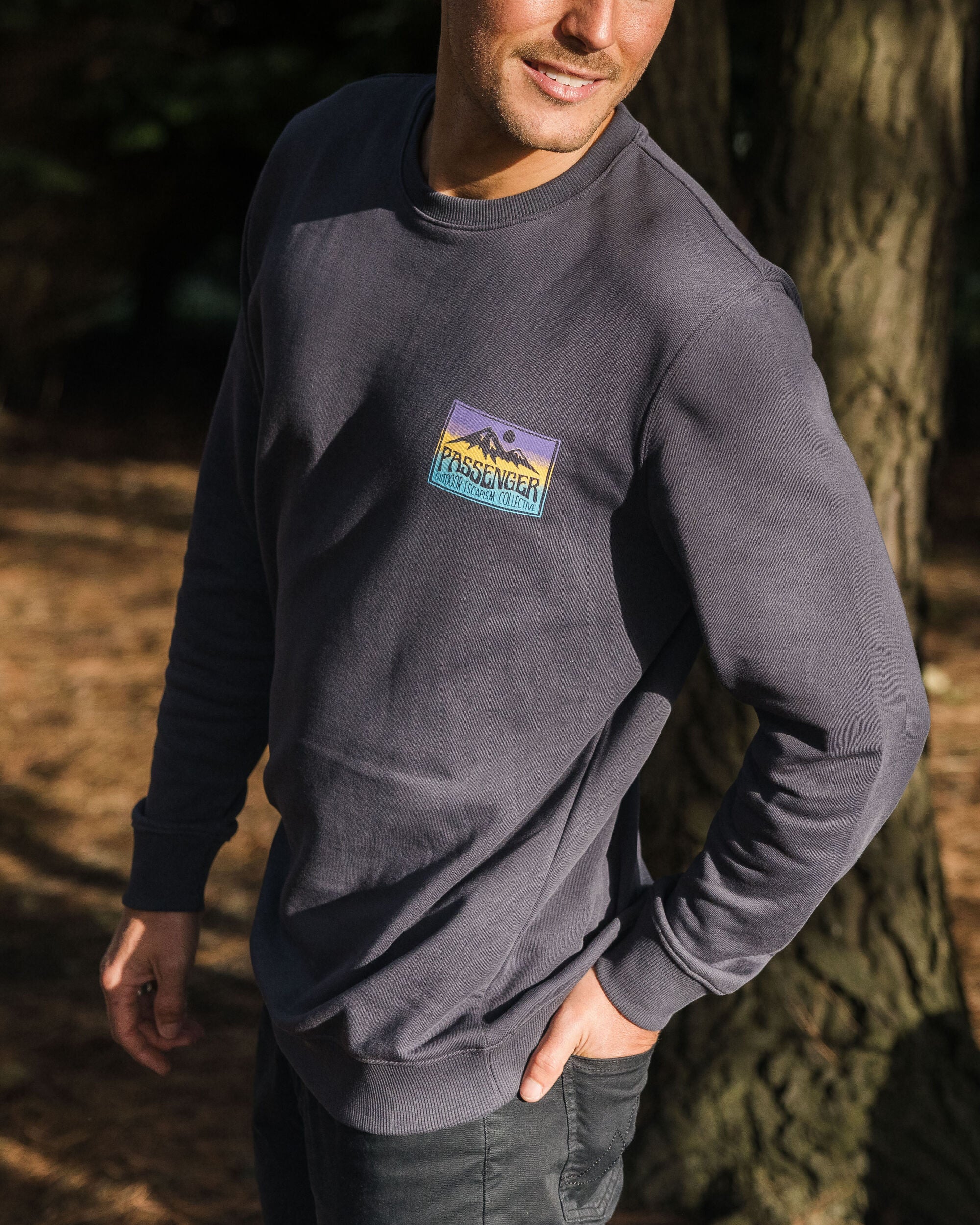 Grounded Organic Cotton Sweatshirt - Charcoal - Image 4