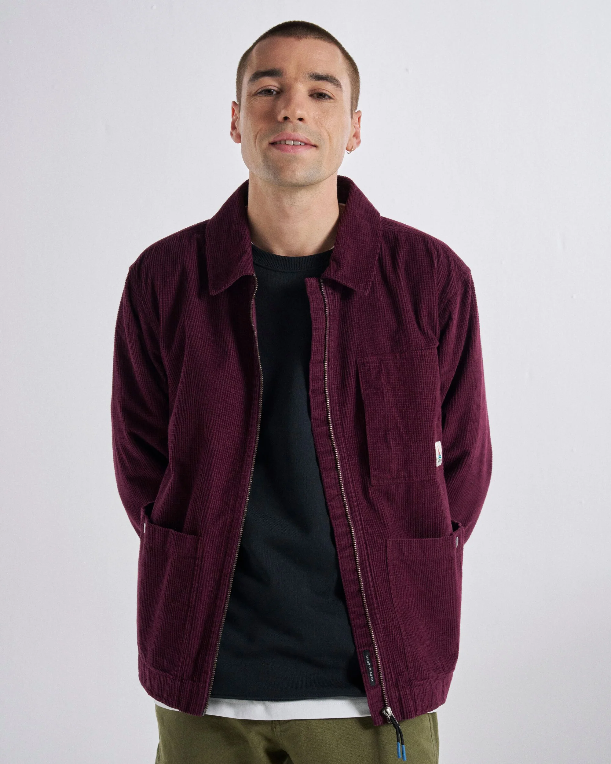 Harvest Organic Cotton Cord Overshirt - Fig