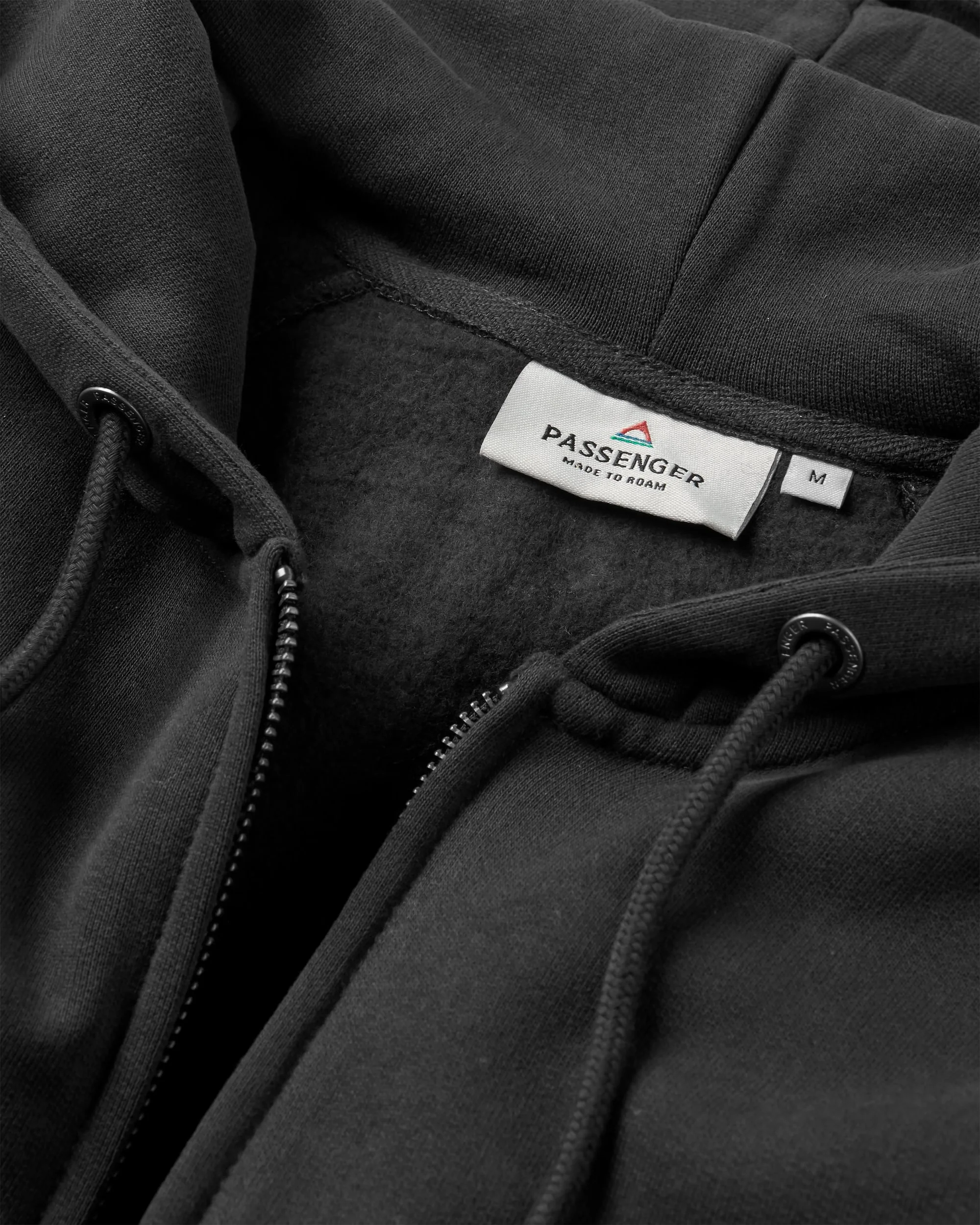 Heritage Full Zip Hoodie - Black - Image 3