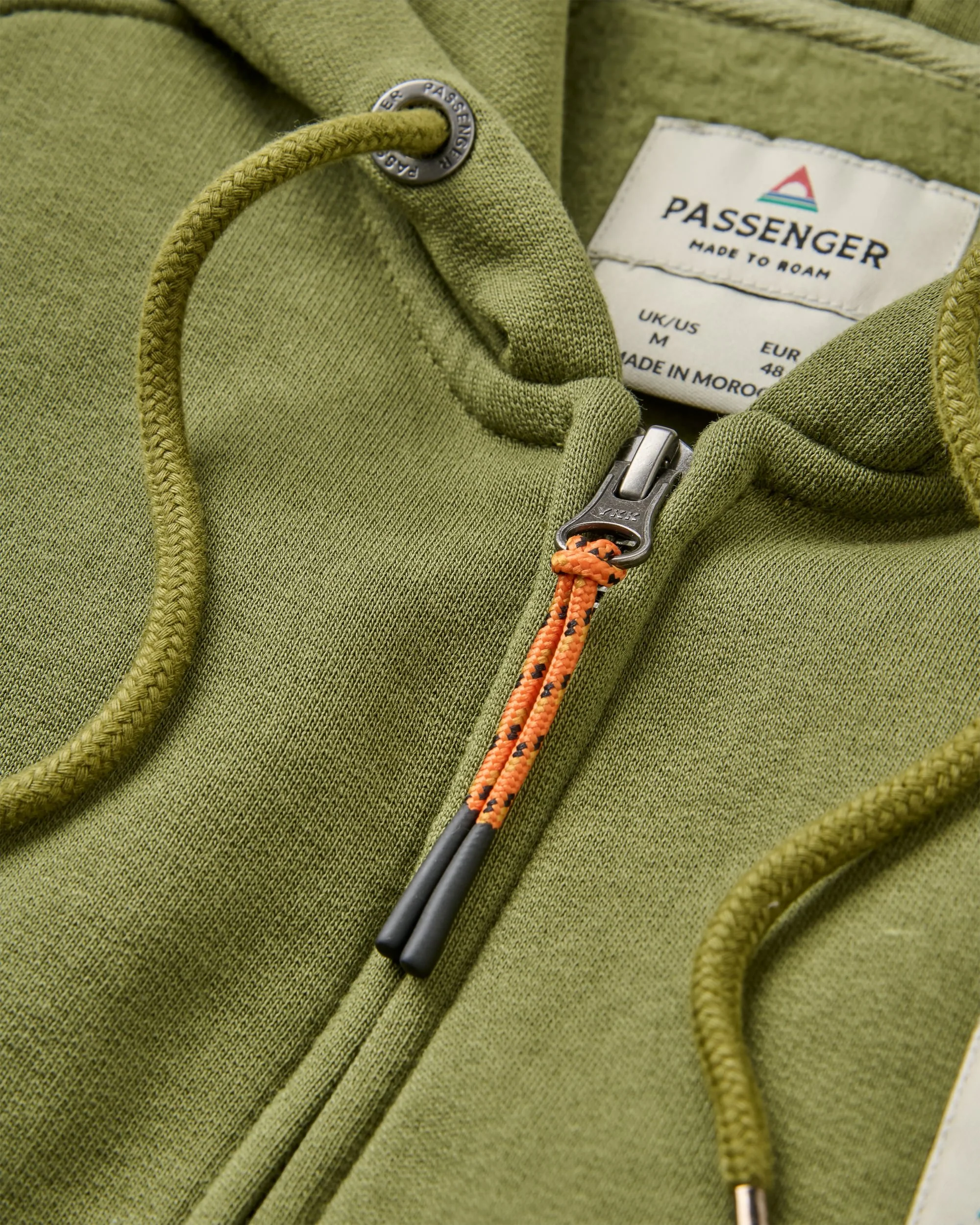 Heritage Full Zip Hoodie - Khaki - Image 2