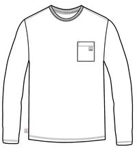 Heritage Organic Relaxed Fit LS T-Shirt - White - Image 9