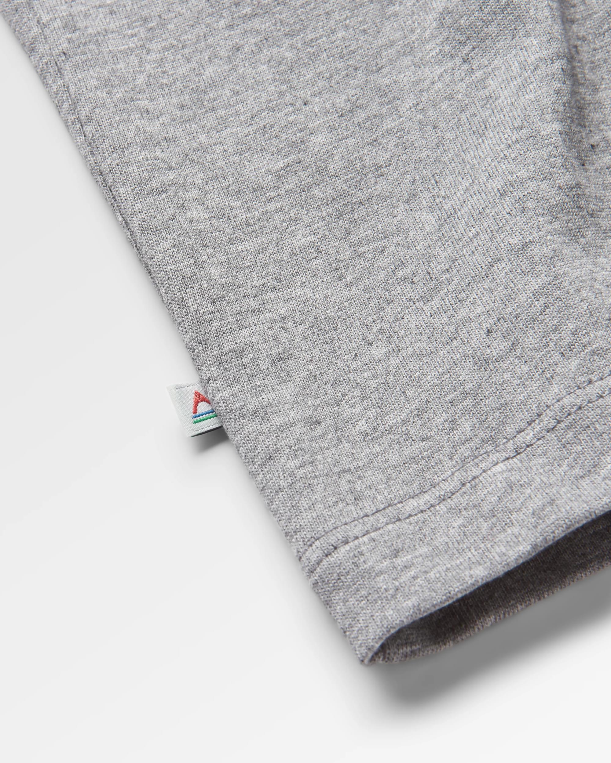 Heritage Organic Relaxed Fit T-Shirt - Dark Grey Marl - Image 7