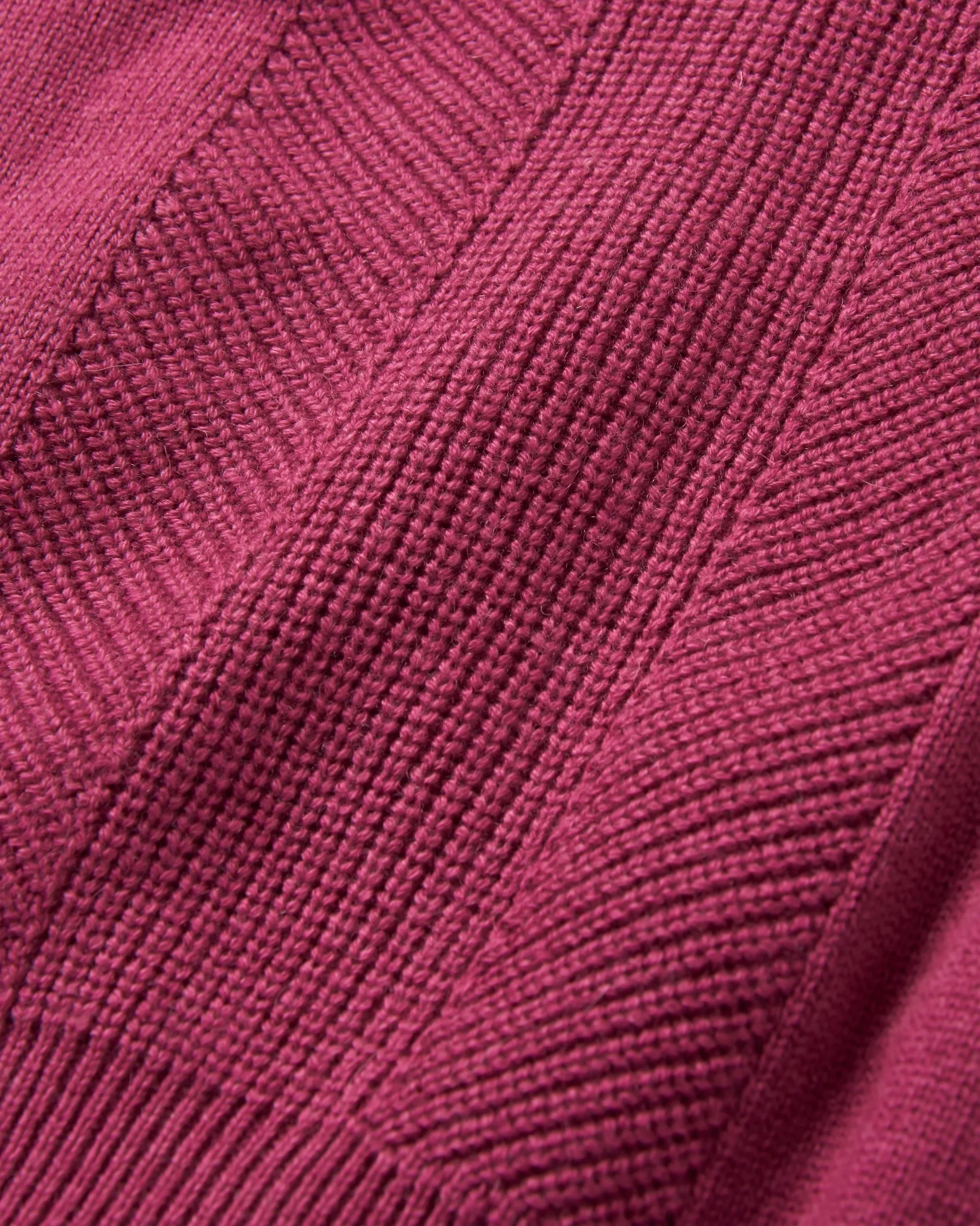 Hideout Oversized Knitted Jumper - Rhubarb - Image 6