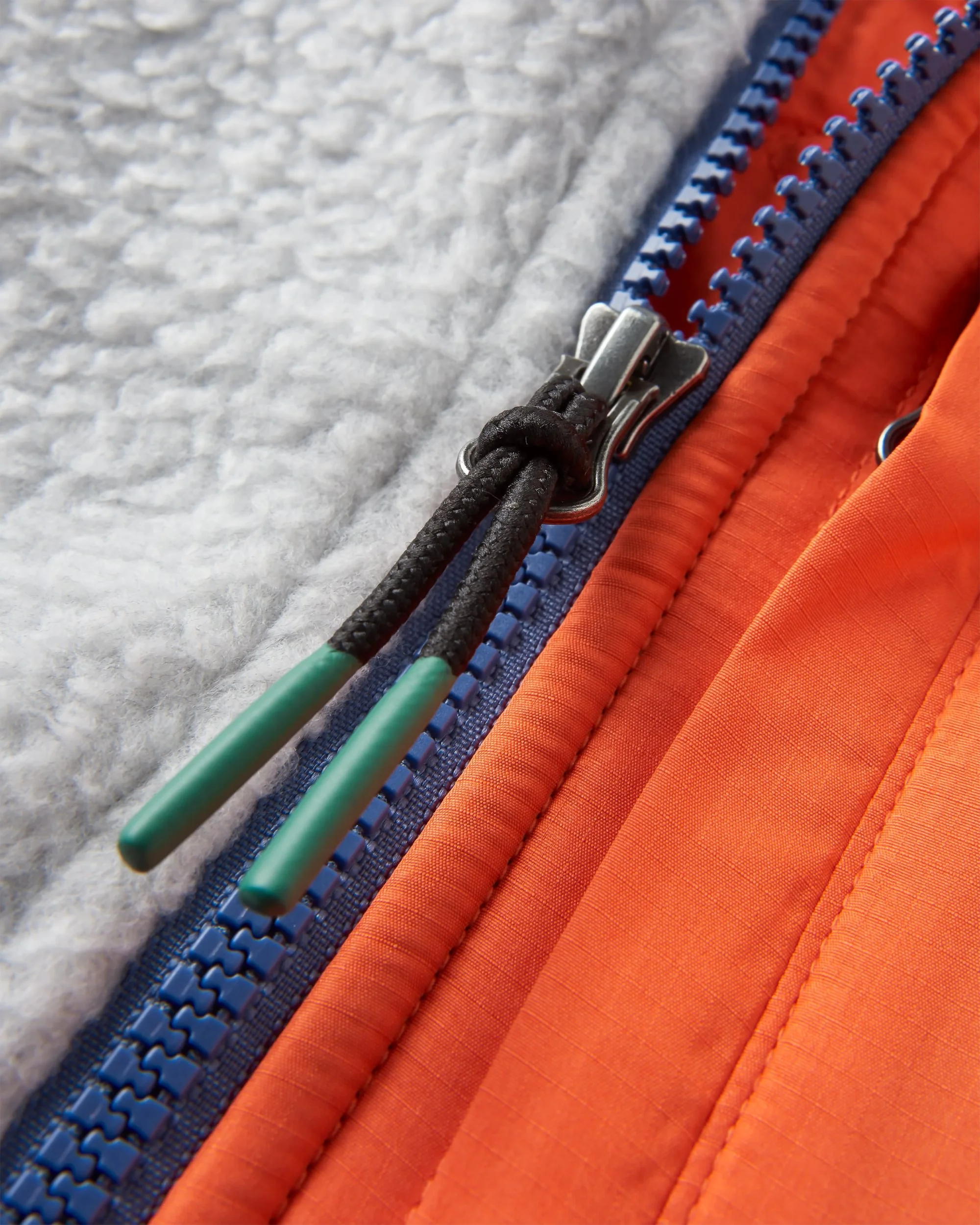 Home Sherpa Fleece - Grey Marl/Dark Denim - Image 7