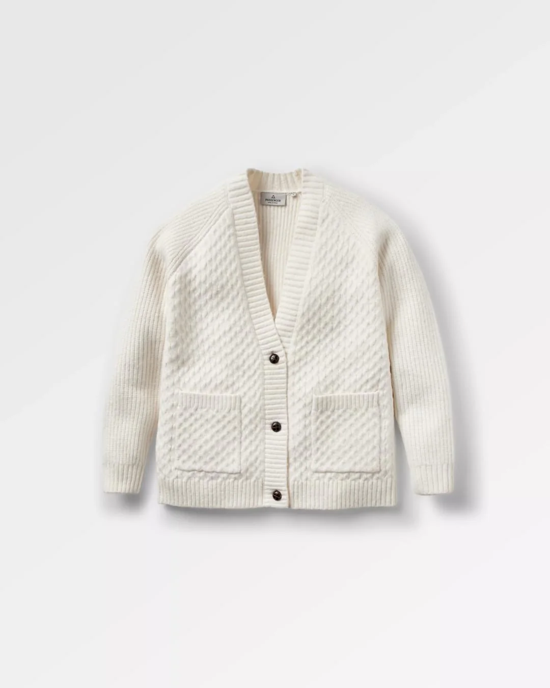 Homey Knitted Cable Cardigan - Off White