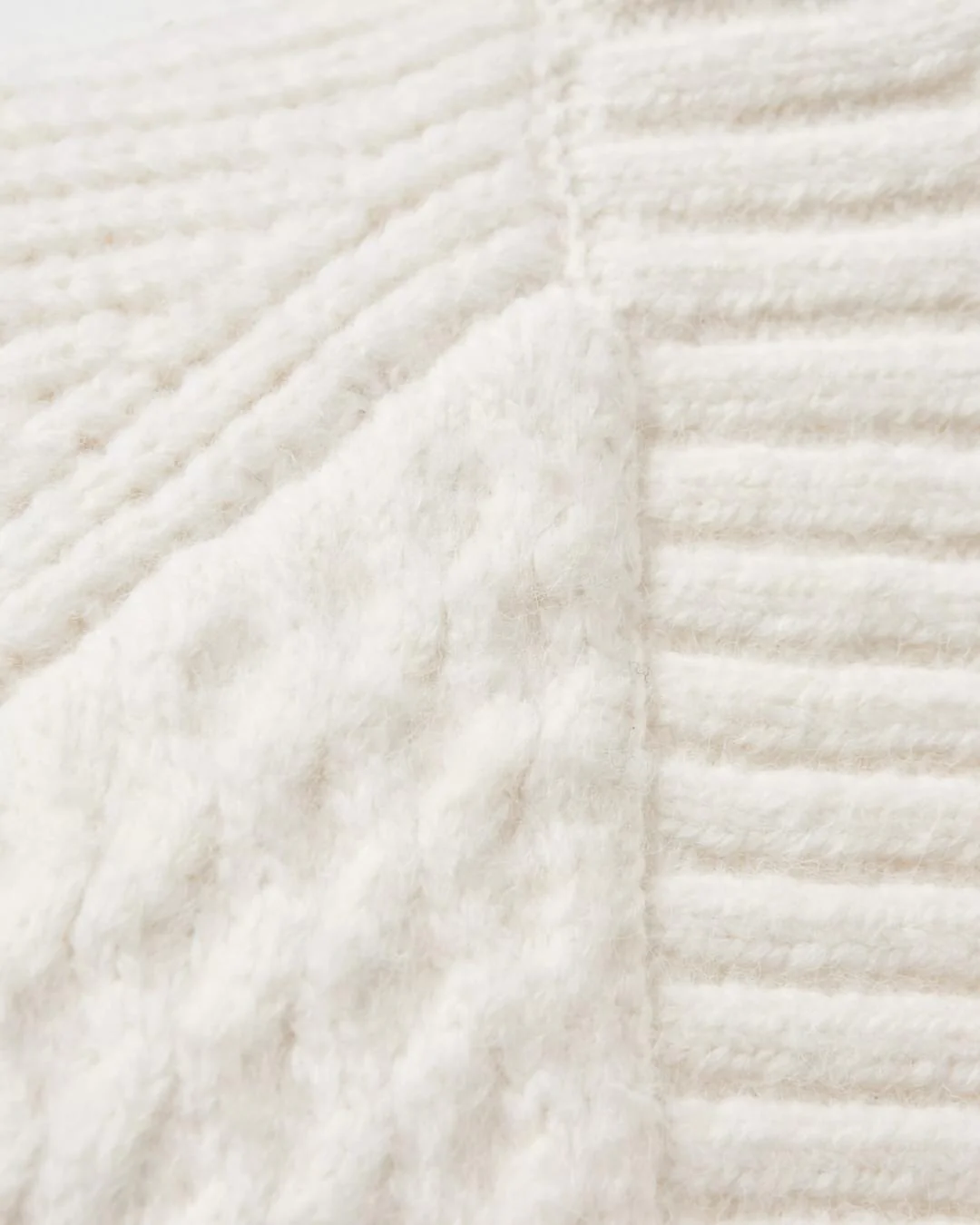Homey Knitted Cable Cardigan - Off White - Image 8