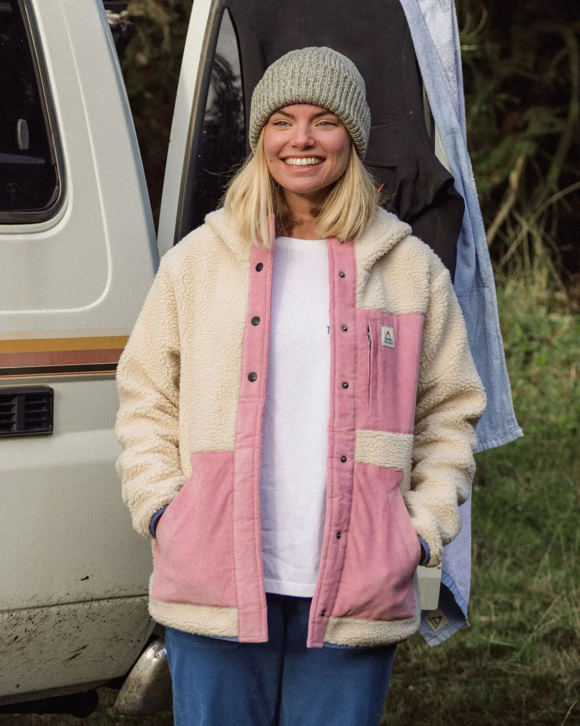 Clover Sherpa Hooded Fleece - Oat - Image 2