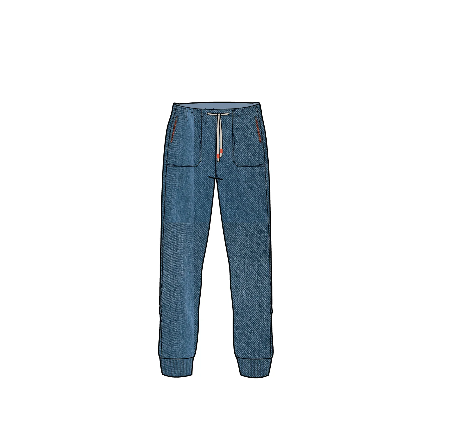 Hydrilla Denim Jogger - Denim Blue - Image 10