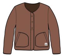 Iris Collarless Fleece - Baked Clay - Image 8