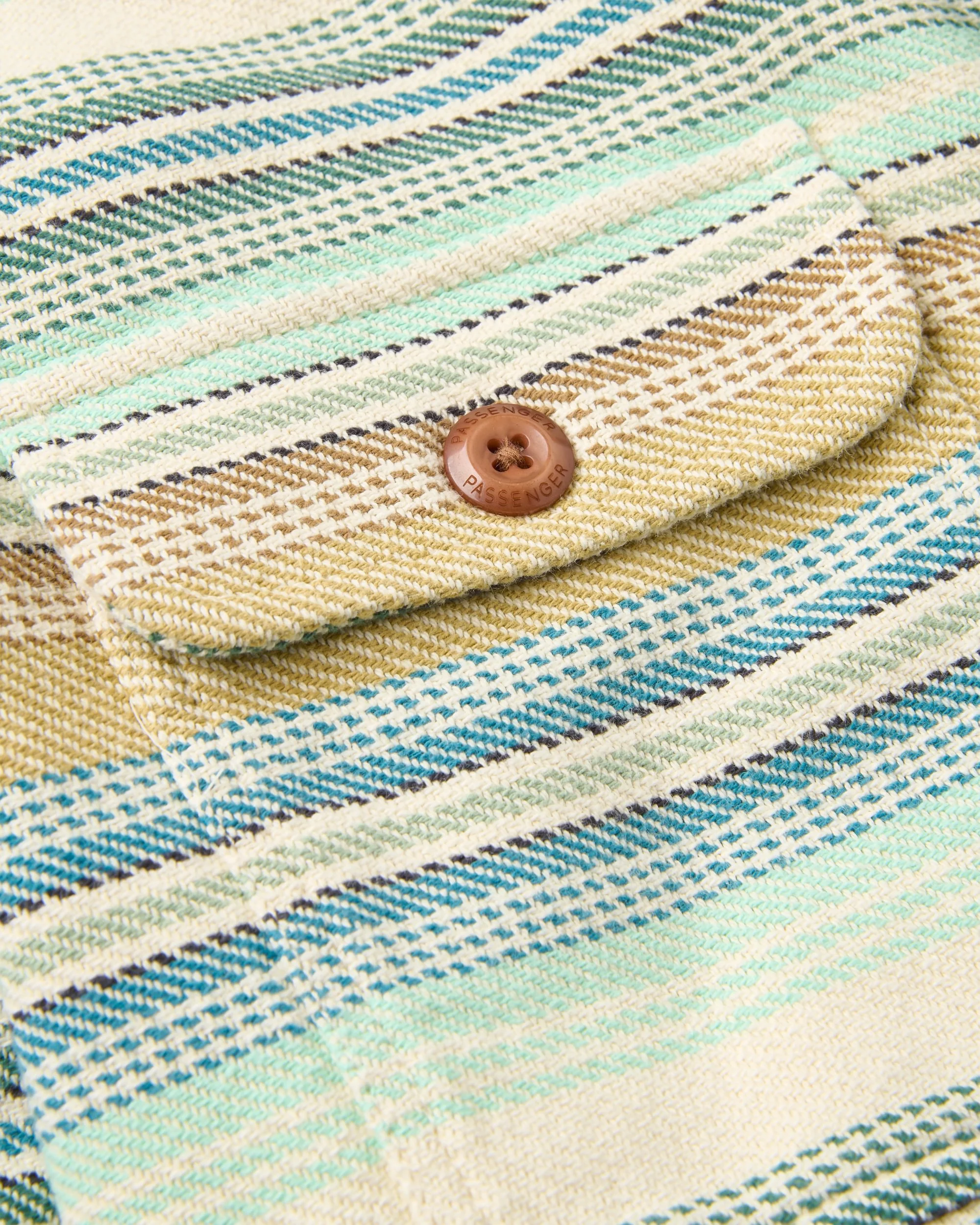 Island Twill Shirt - Caramel Beach Stripe - Image 6