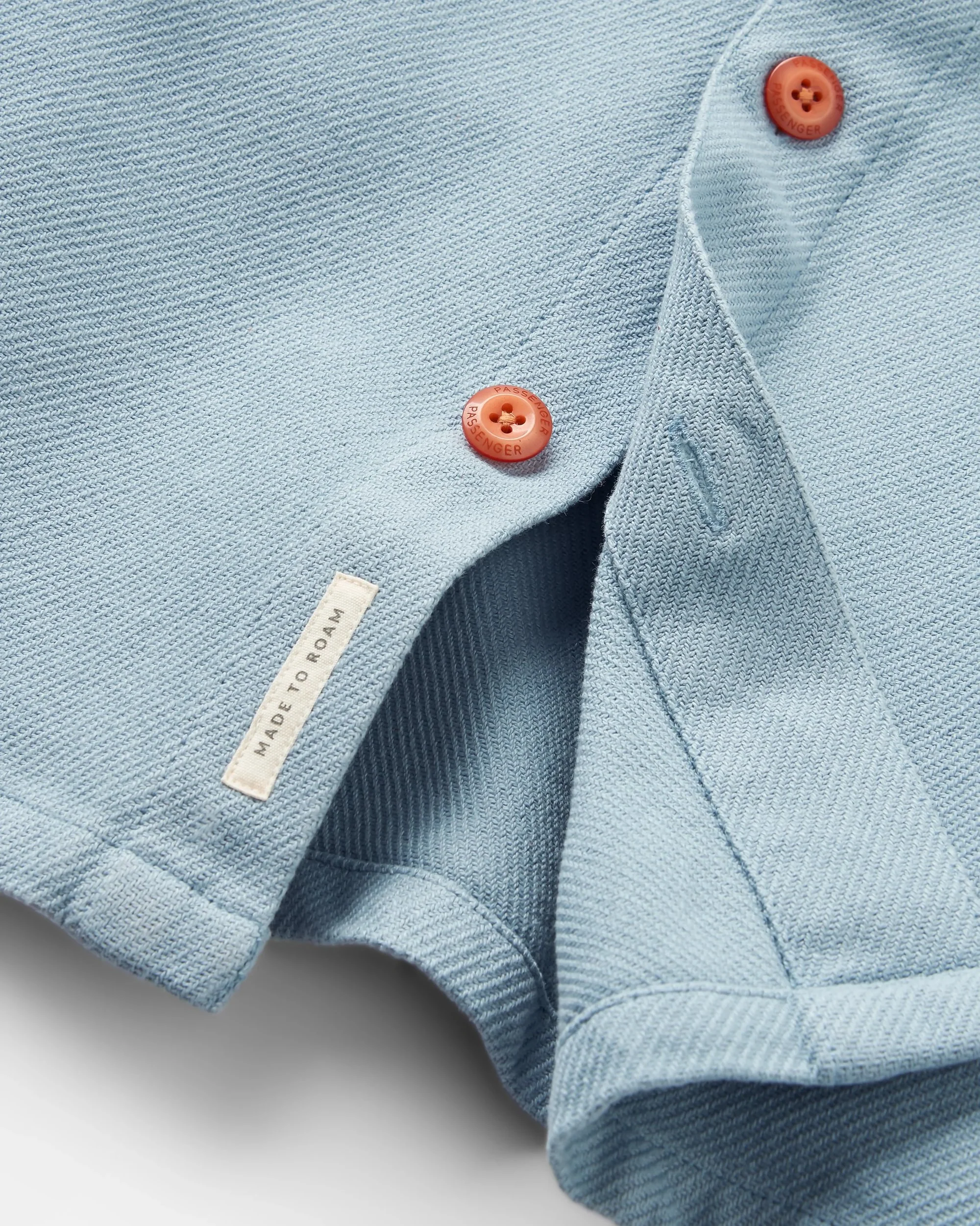 Island Twill Shirt - Faded Denim - Image 8