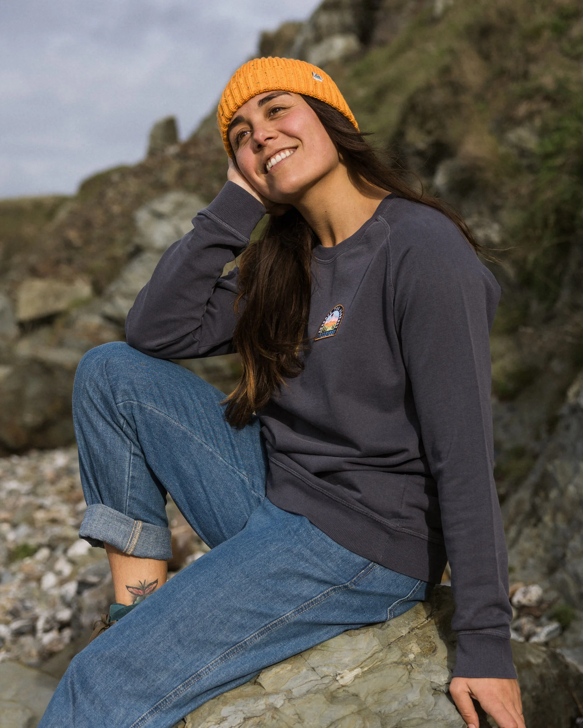 Journal Sweatshirt - Charcoal - Image 2